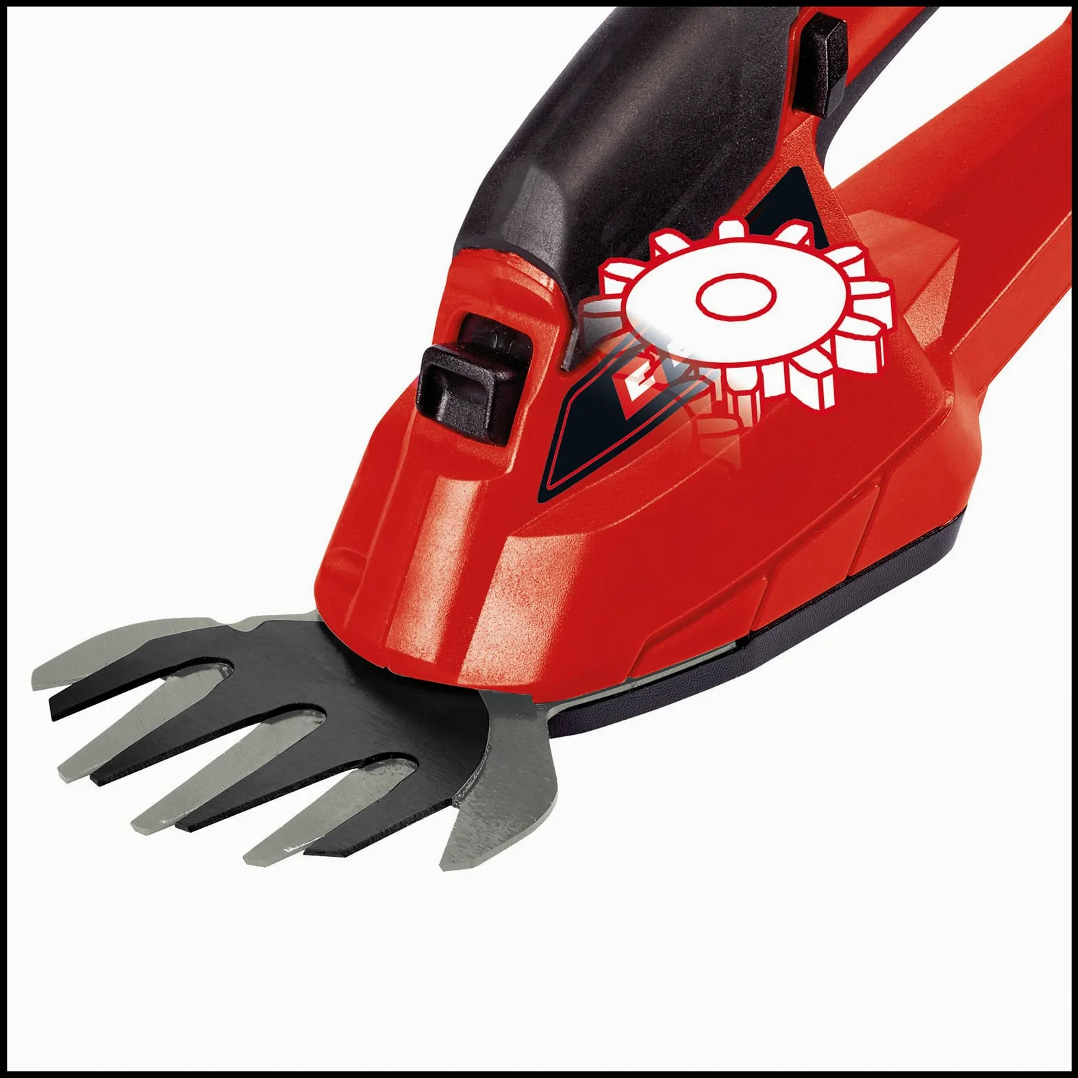 Einhell GC-AGS 18 Li Solo Cisaille à gazon sans fil (lithium-ion, 18 V, Power X-change, poignée souple, batterie et chargeur non inclus)
