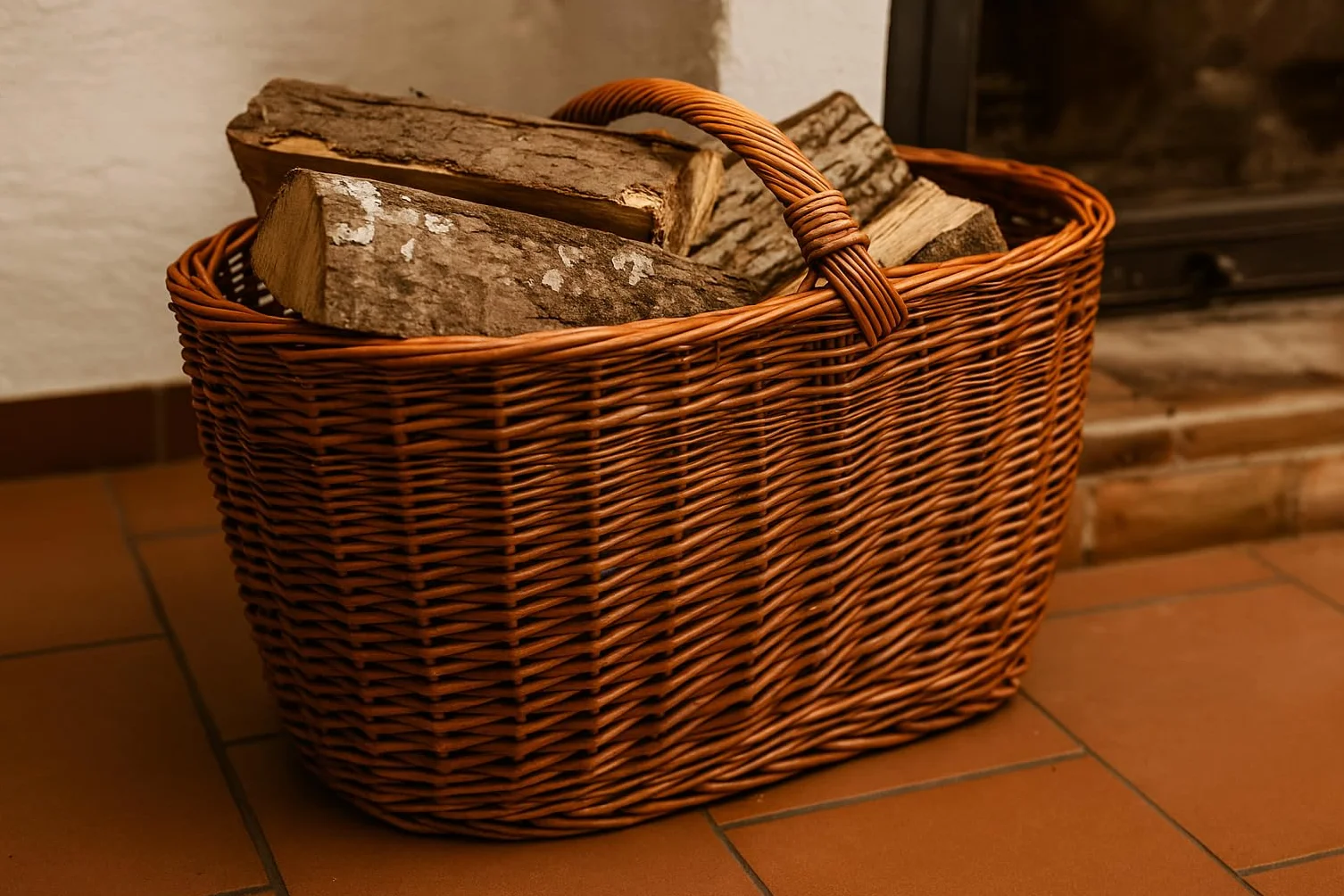Linea Garden Friend Panier à bûches en Osier C1550120