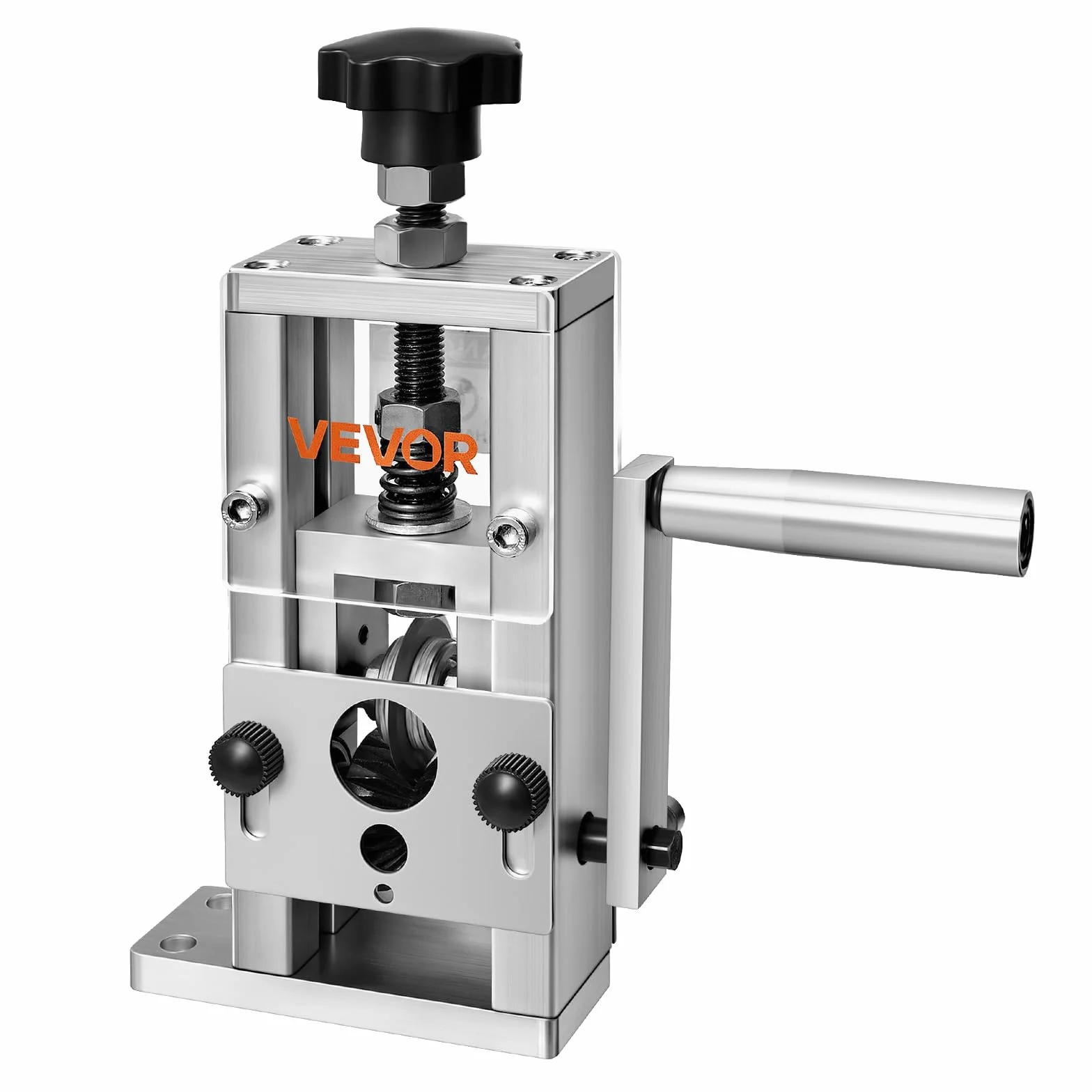 VEVOR Dénudeur Câble Manuel 1,5-25 mm Machine à Dénuder Cuivre à Manivelle Lames Trempées 64Mn Rouleaux Acier 45#