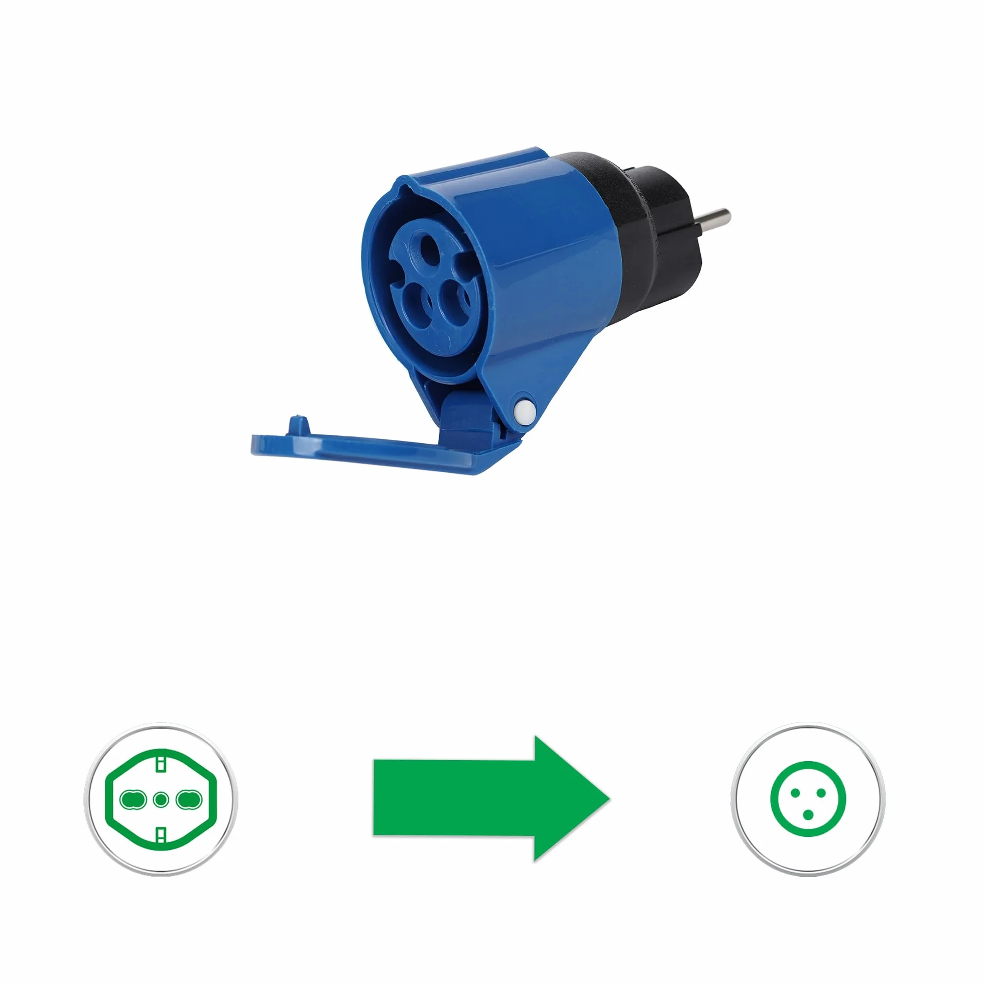 FANTON Adaptateur CEE Schuko 16A vers CEE 16A