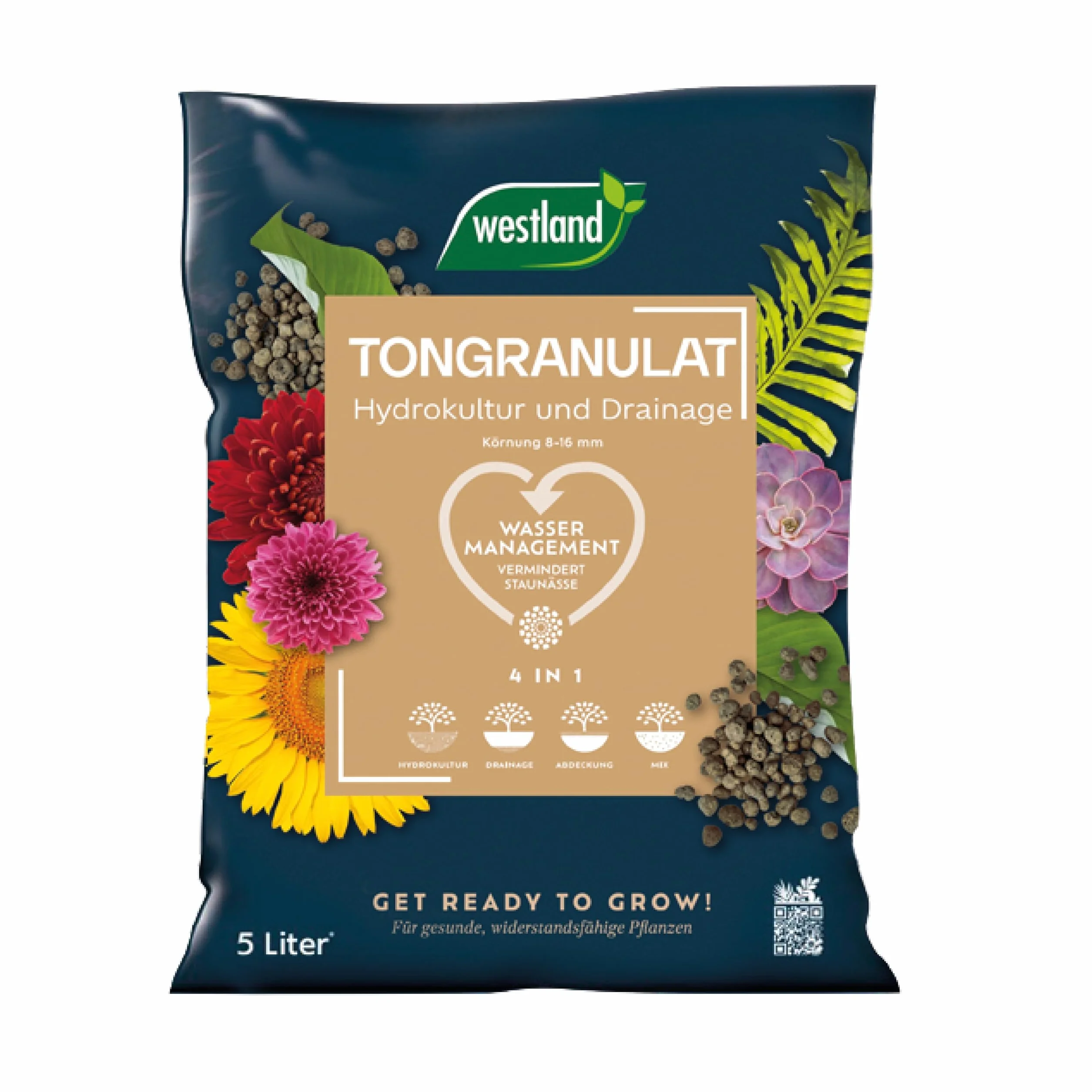 Westland billes d’argile, 5 l – Boules d’argile pour hydroponie et drainage des plantes d’intérieur et extérieur, sans additif chimique