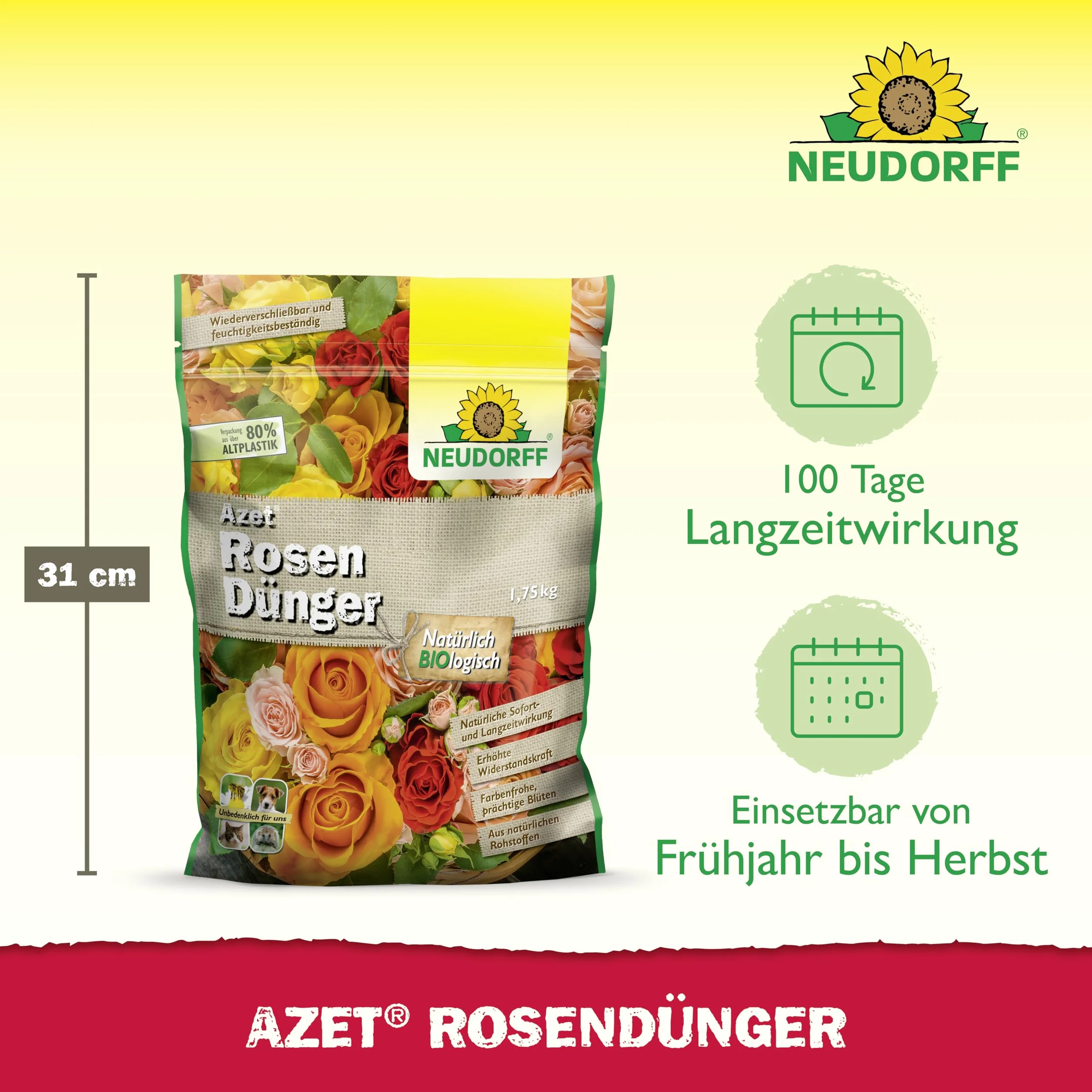 Neudorff Engrais pour rosiers 1,75kg 1201