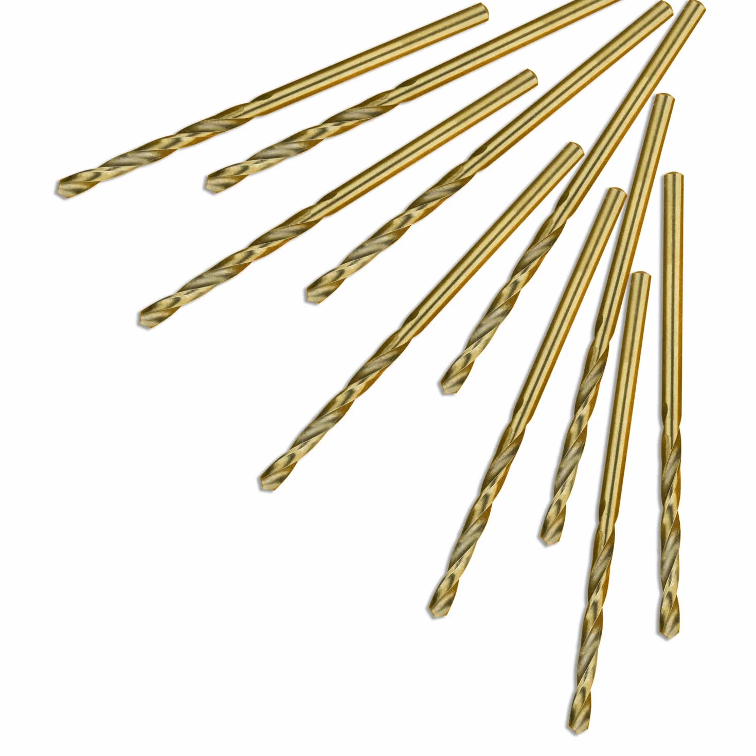 Mèche Cobalt M35 2mm Jeu de 10 Forets HSS pour Métal Acier Inoxydable Bois Plastique