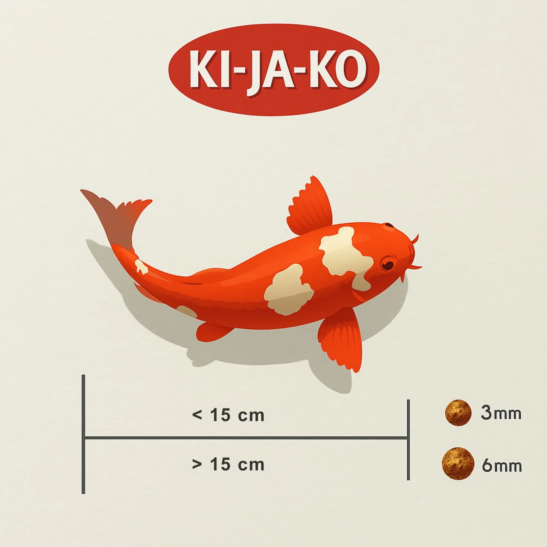 Aliment Flottant de Base pour koï 3 kg 6 mm