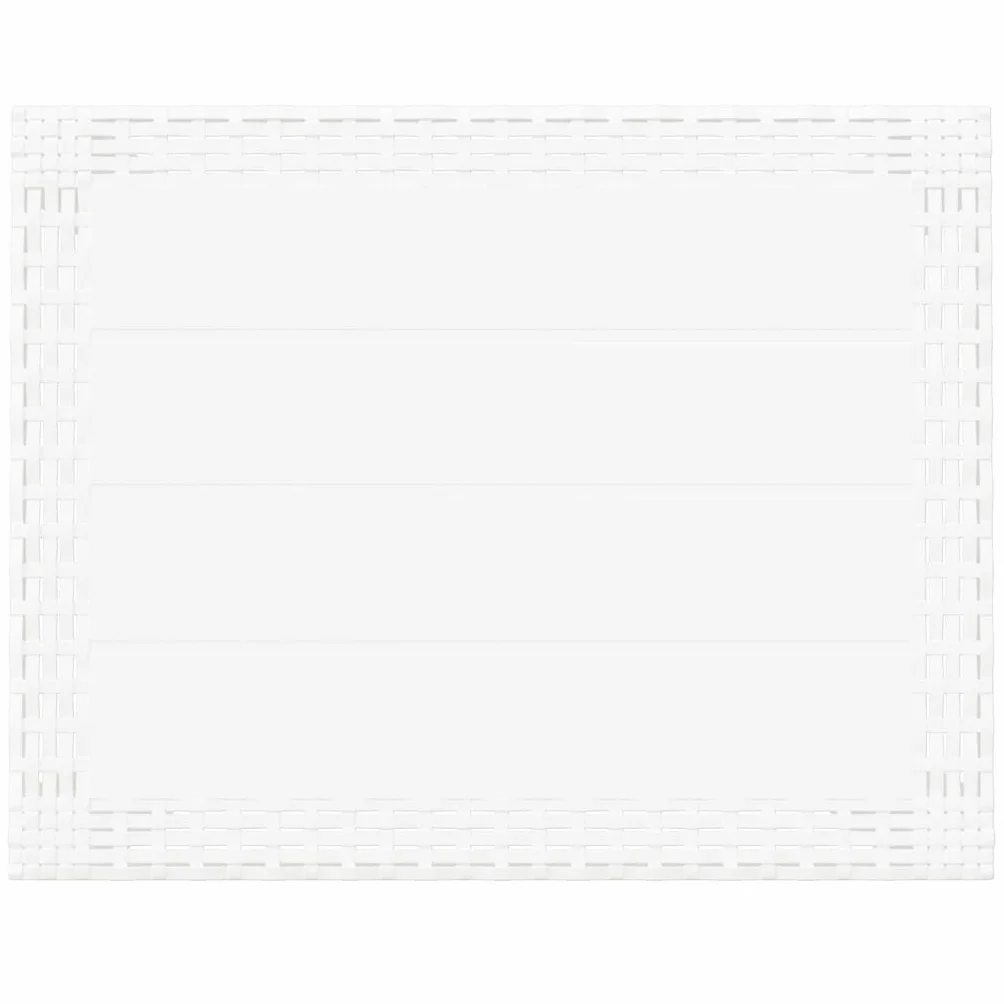 vidaXL Table de Jardin Blanc 59x47x40 cm PP