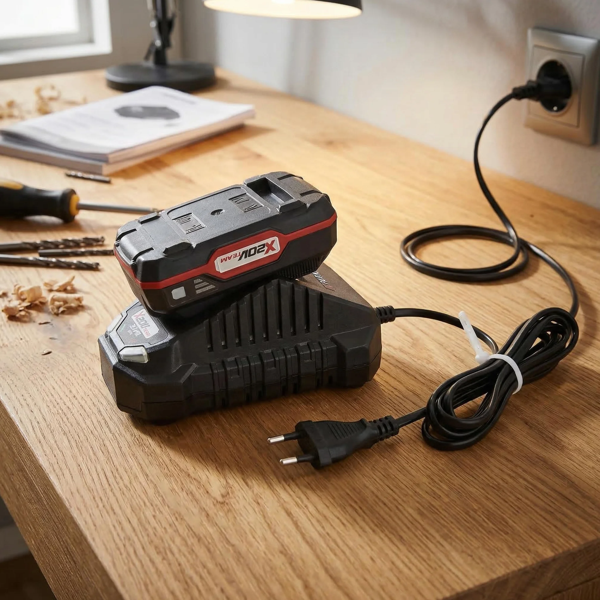 Parkside Batterie Lithium-ION 20 V 2 Ah PAP 20 B1 Chargeur 60 Min PLG 20 C1 65 W 2,4 A