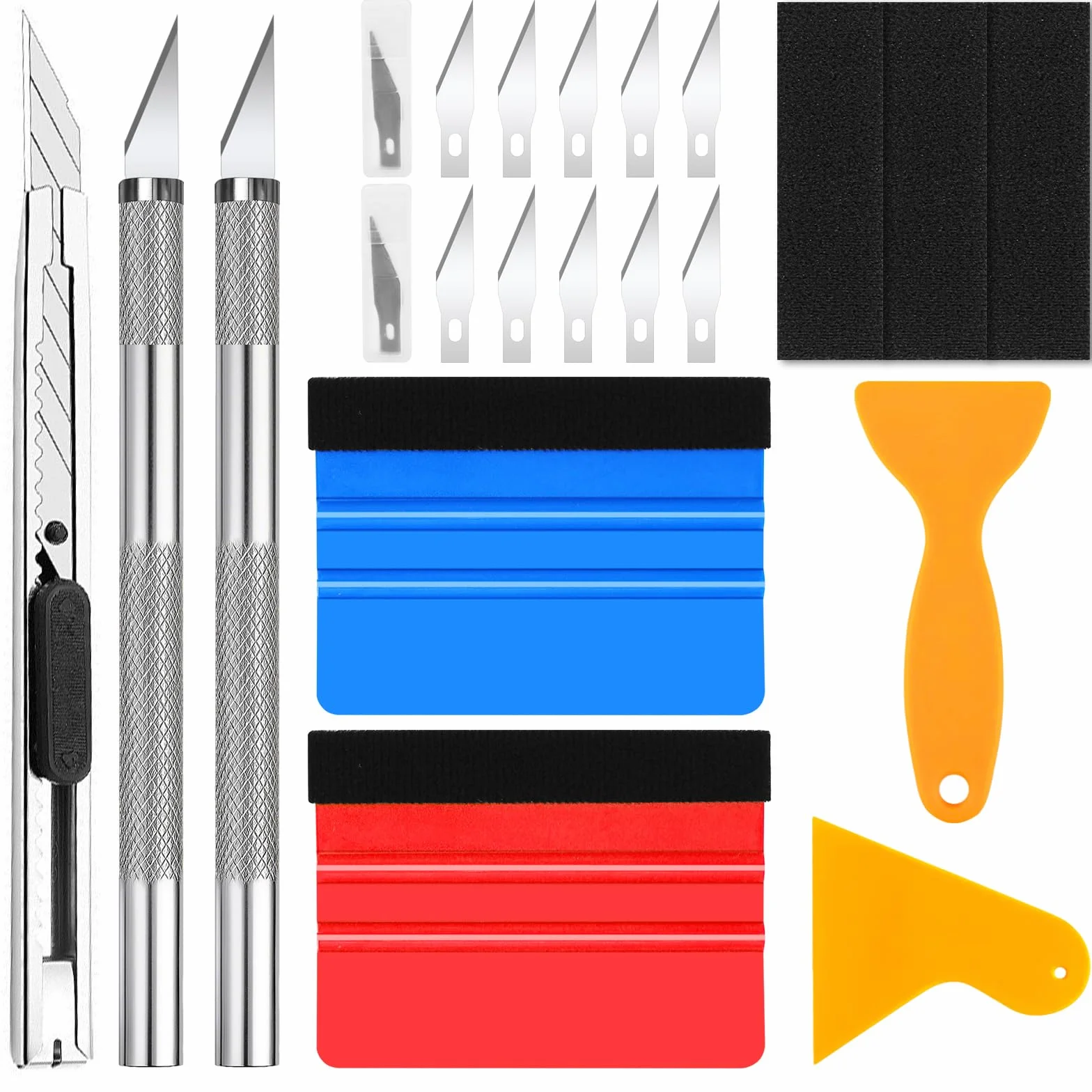 Kit Covering Outils 19 Pièces, Raclette Covering Film, Wrapping Auto Films