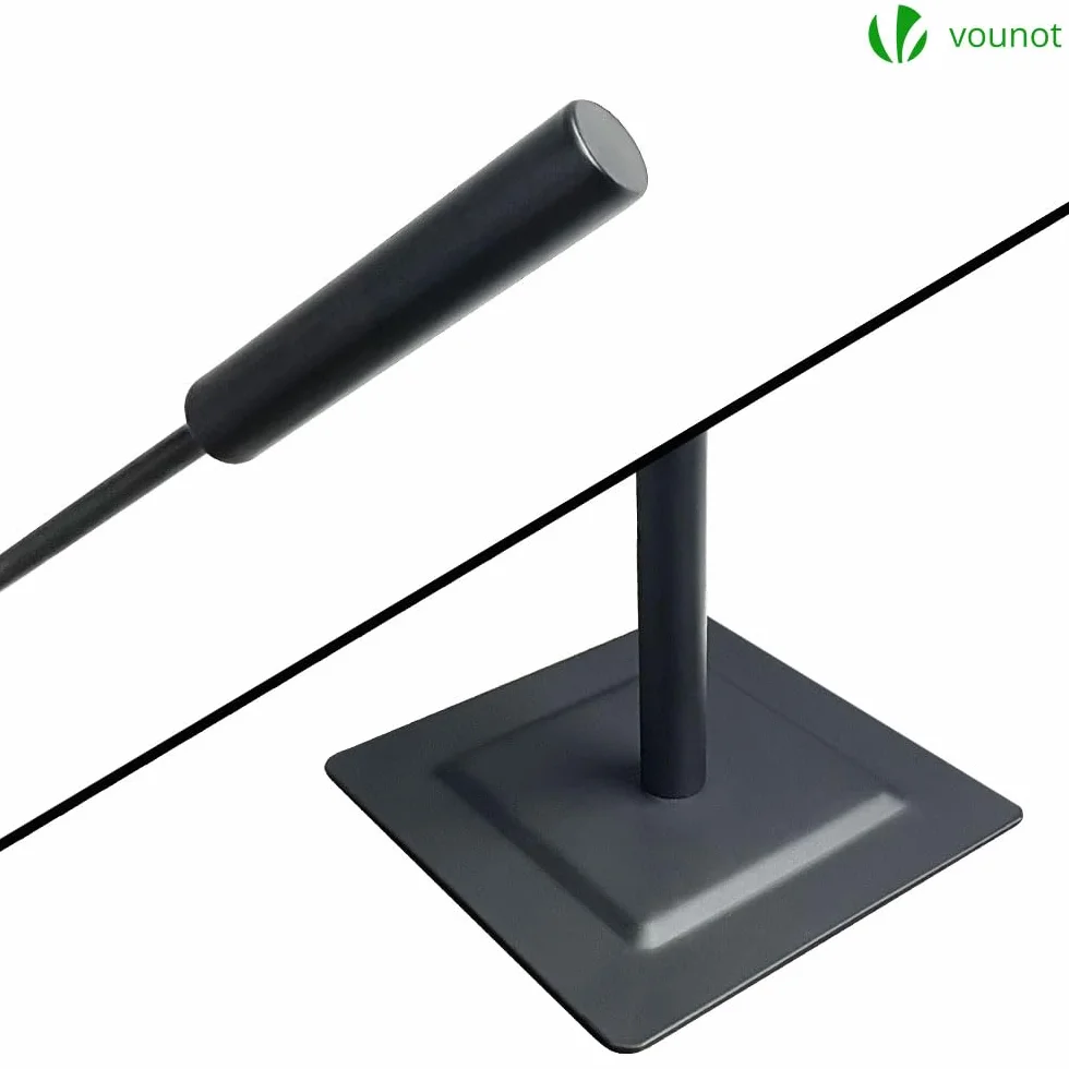 Ensembles d’Outils de Cheminée 4 Pièces en Métal Serviteur de Cheminée Balai Pelle Tisonnier Support Poêle à Bois Noir