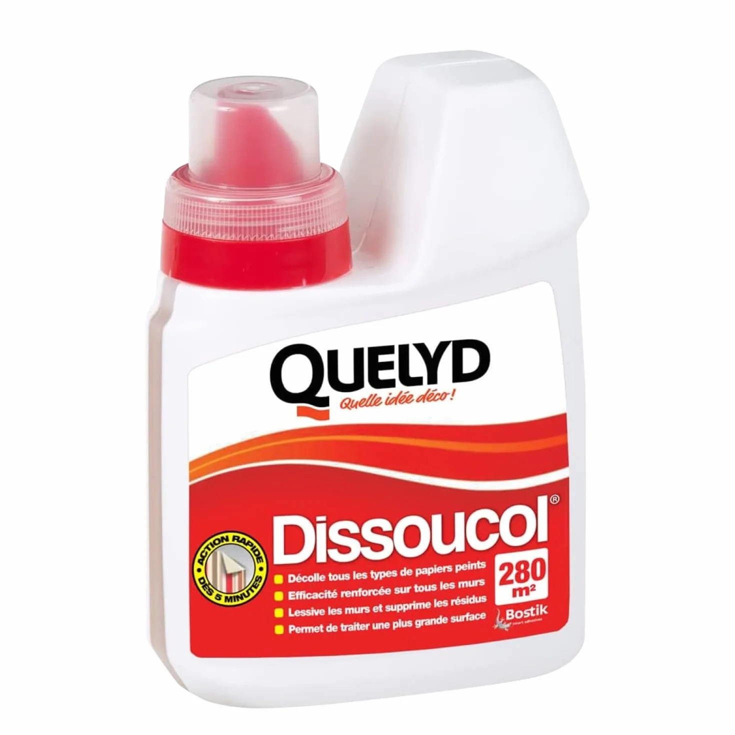 Quelyd Décolleur Papier Peint Dissoucol 500 ml (280 m²) – Efficace en 5 Minutes