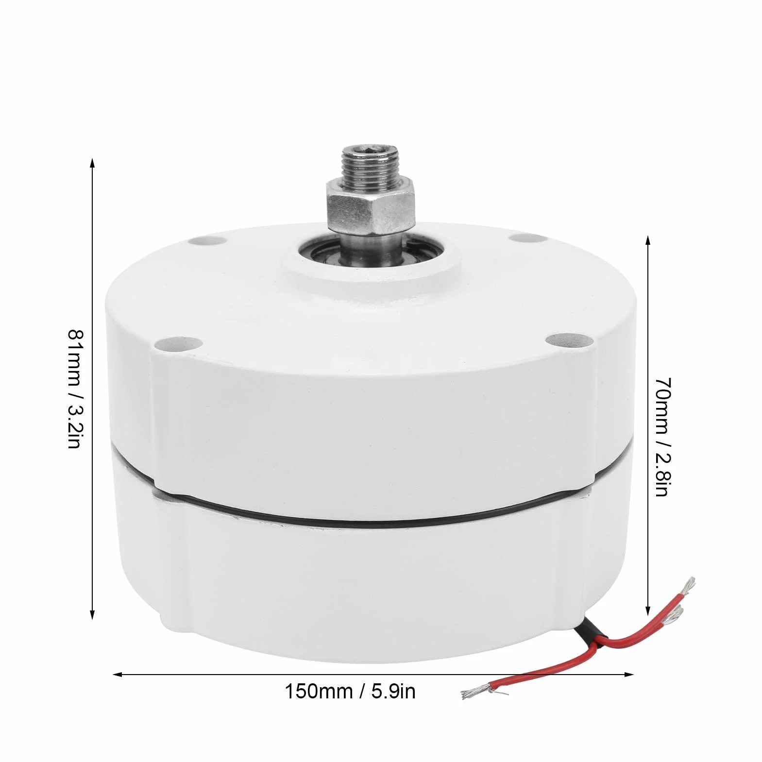 Générateur à Aimant Permanent Triphasé 400W 48V Coque Alliage Aluminium