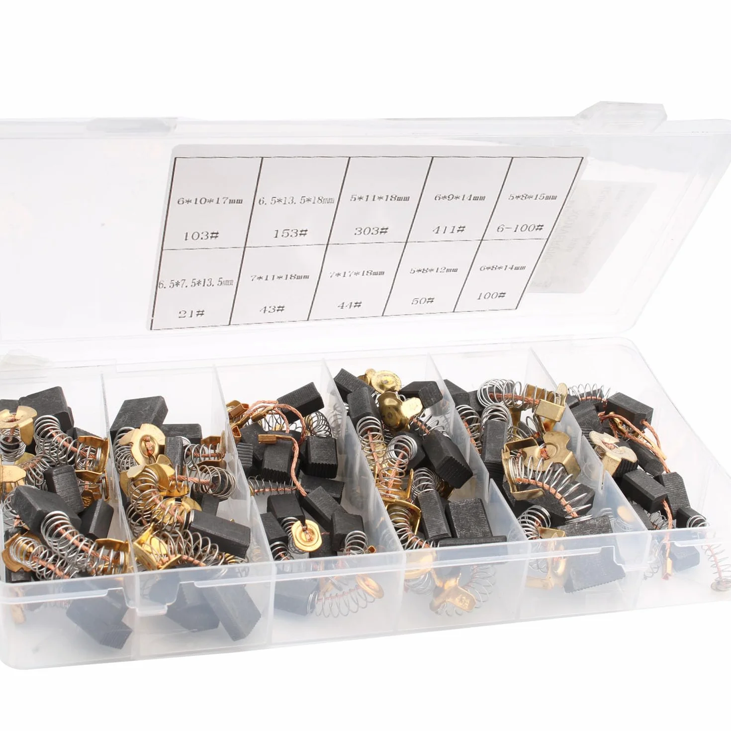 RUNCCI-YUN 80PCS Balai Charbon Moteur Electrique Universel pour Perceuse, Ponceuses, Scies Circulaires