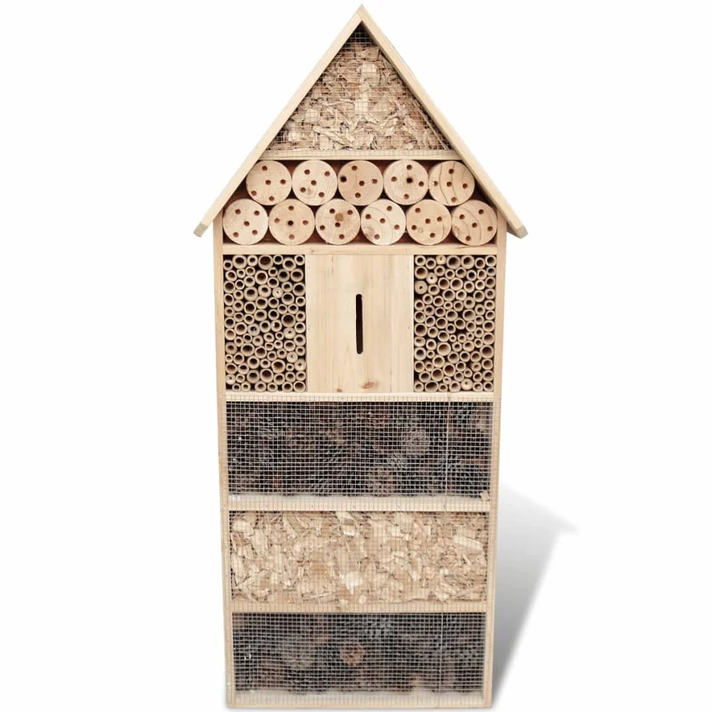 vidaXL Hôtel à Insectes XXL 45,5x15x99 cm en Bois Maison abri pour Insectes