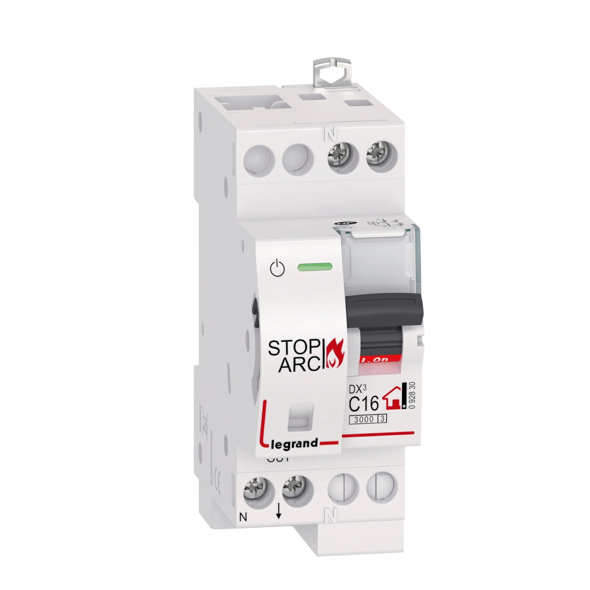 Legrand Disjoncteur DX³ STOP ARC 3000A unipolaire + neutre 16A courbe C