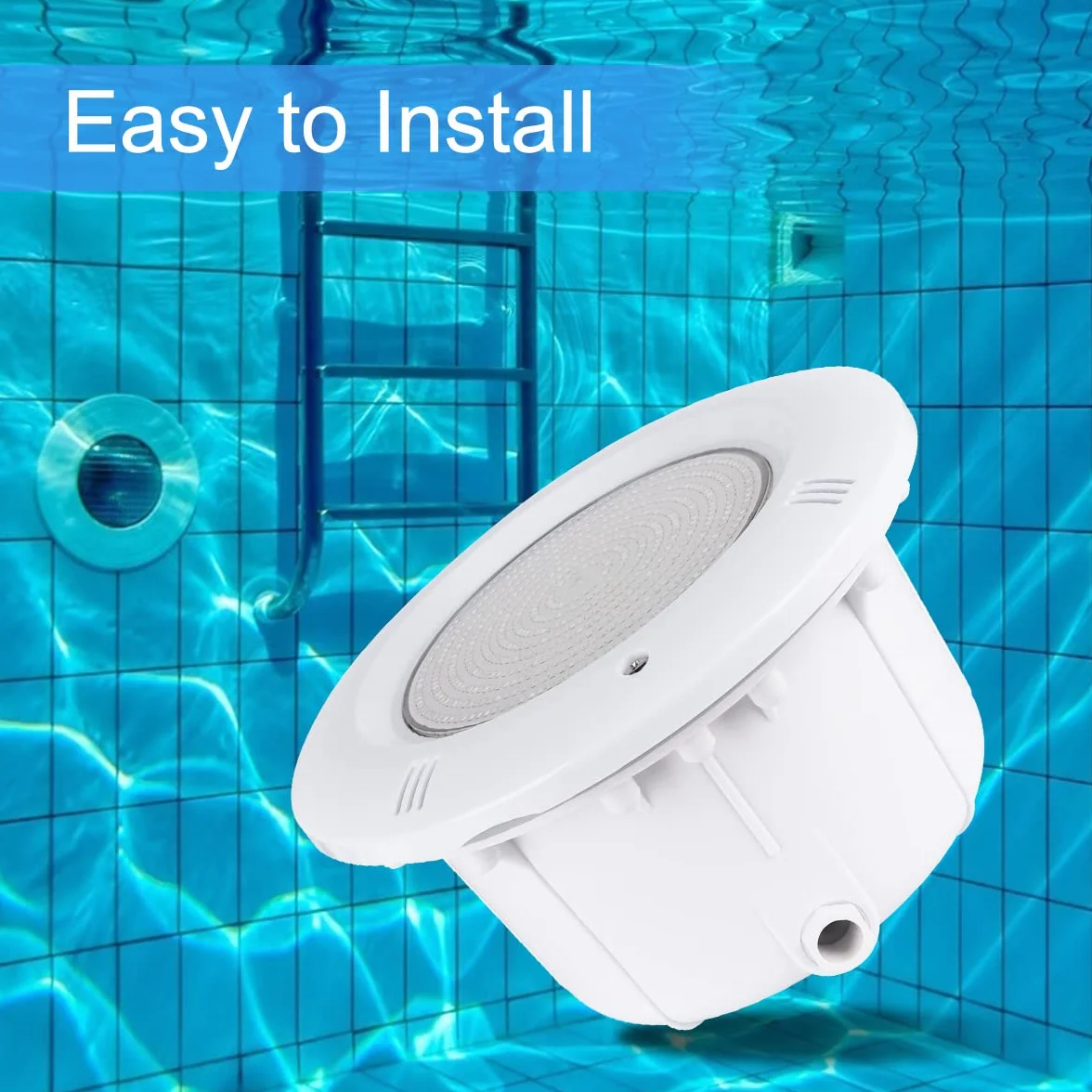 PAR56 Niche Encastrable LED Piscine Cadre de Montage waterproof pour Piscines Béton Joint O-ring Accessoires éclairage câble 2 m