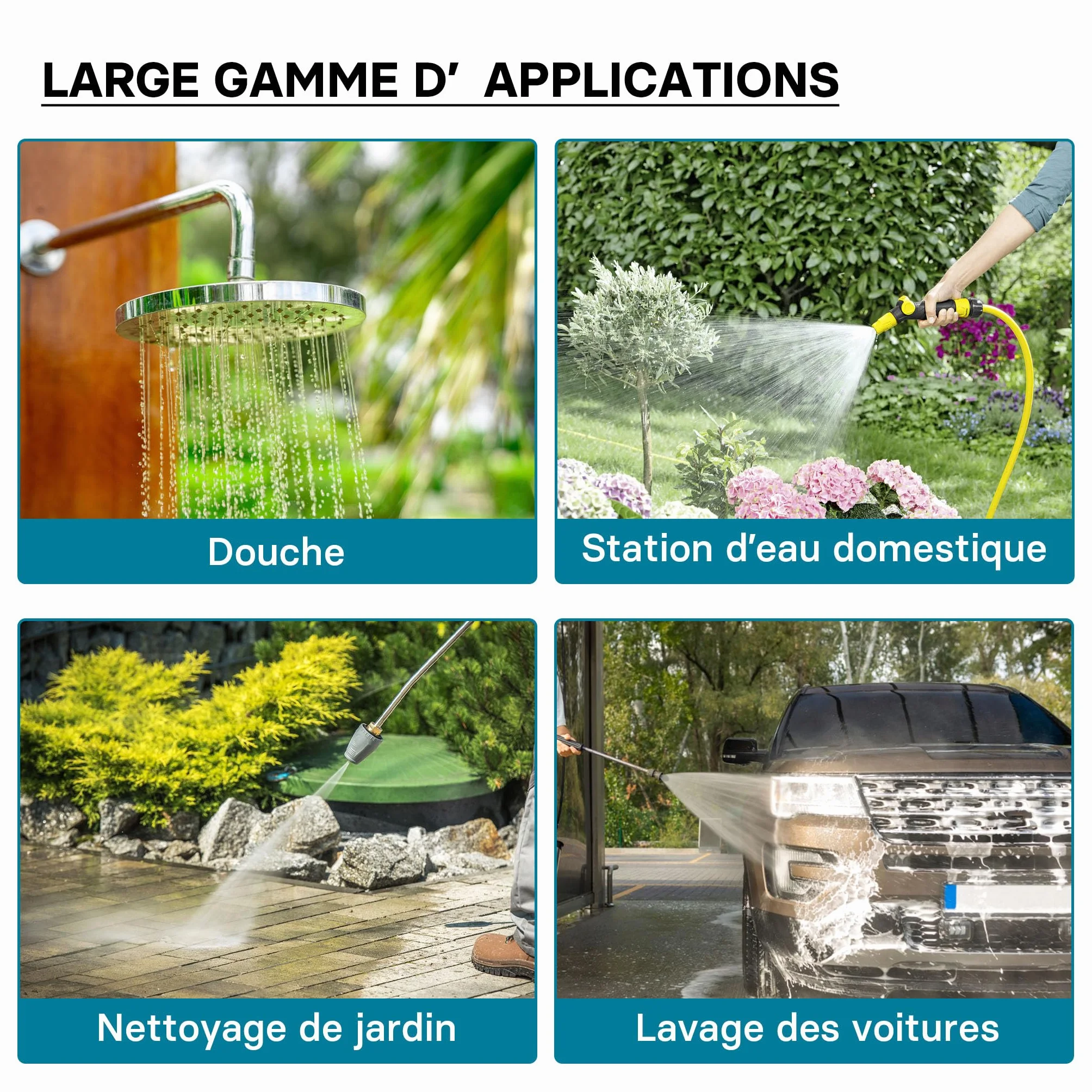 Wiltec Réservoir pression à vessie 24 Litres Acier horizontal Surpresseur eau domestique