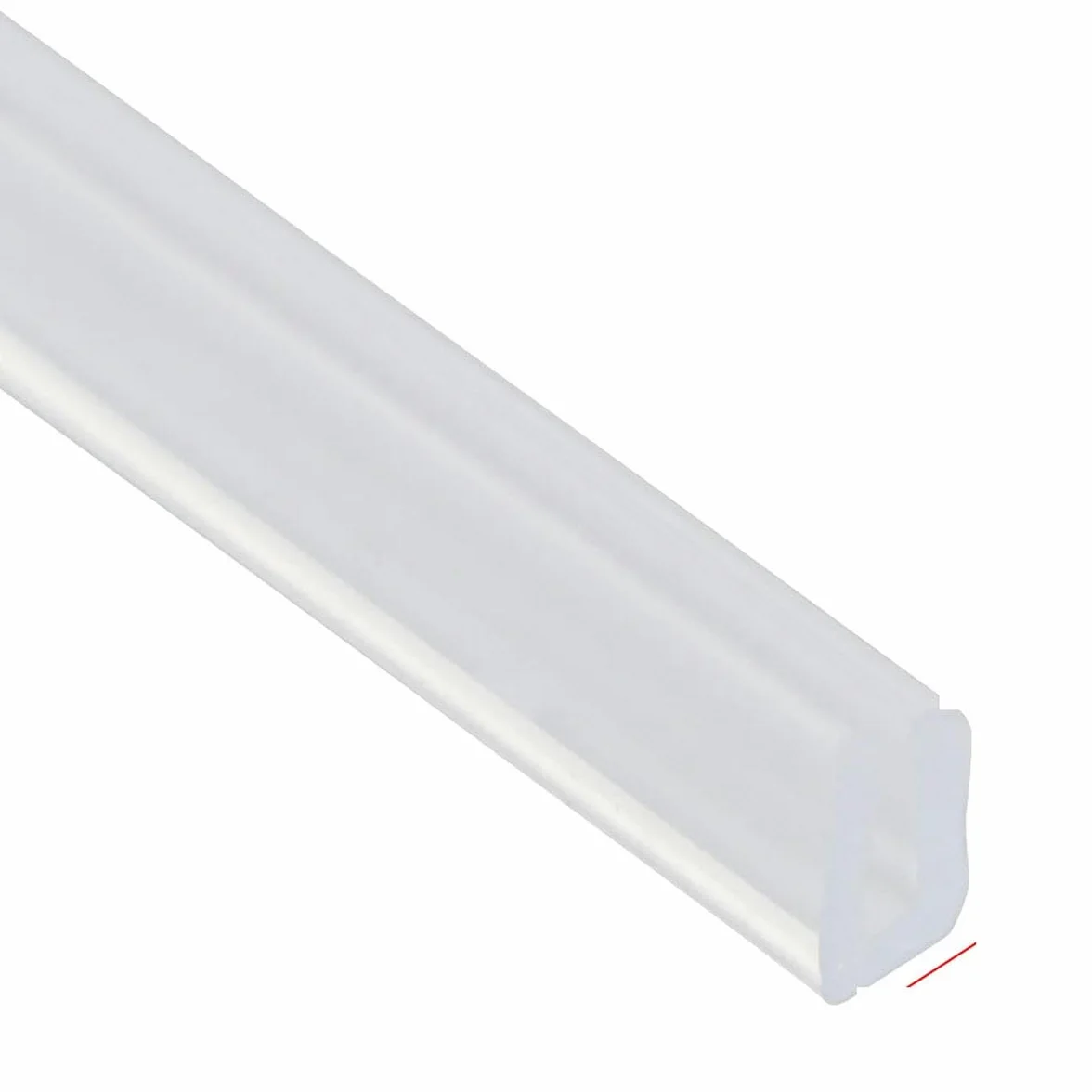 Bande d'étanchéité en caoutchouc Transparent 2 mètres, canal en U, coupe-froid 10x6mm pour porte de douche en verre