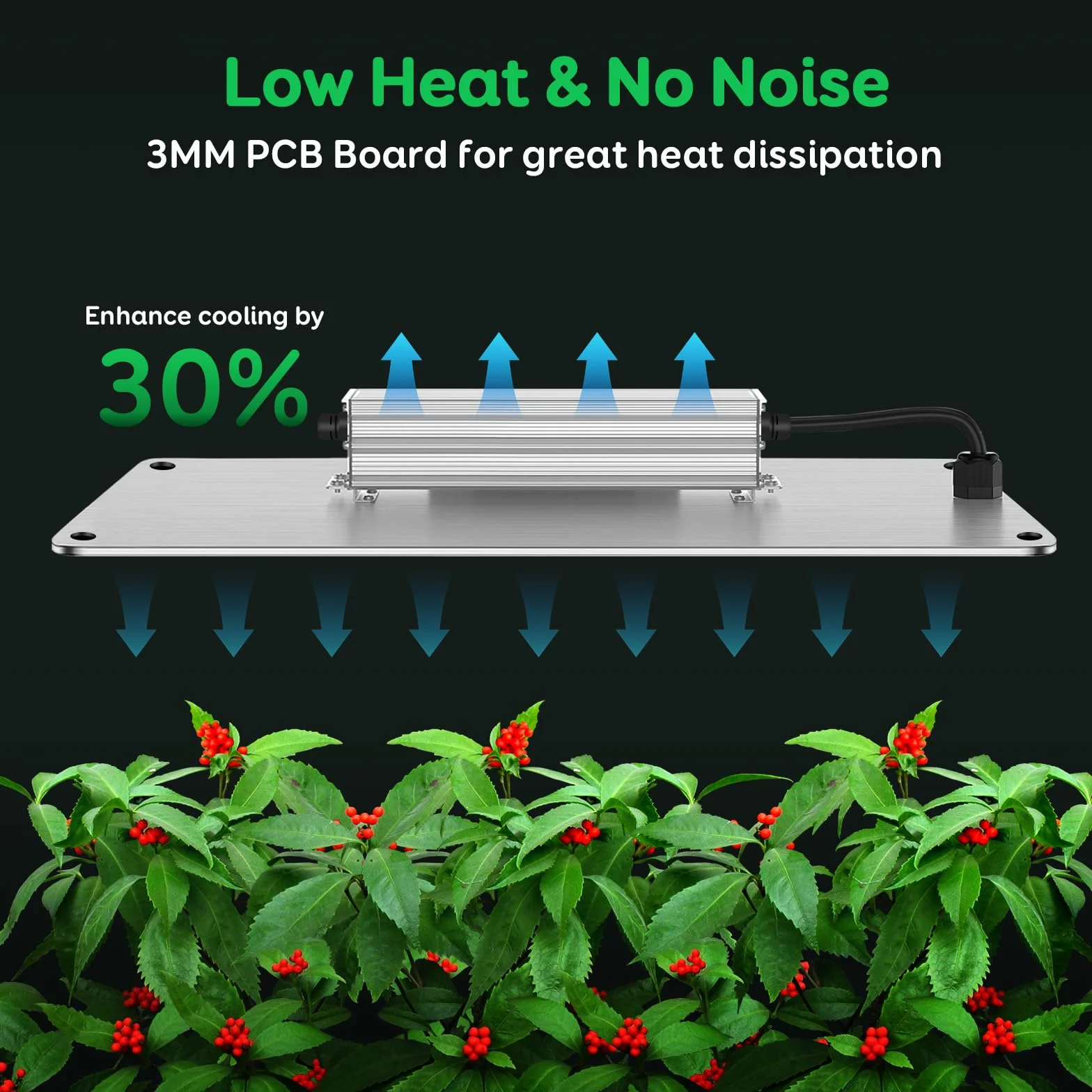 Niello lampe de croissance QB1200W, lampe LED horticole infrarouge IR, spectre complet pour plantes intérieur croissance floraison haute PPFD