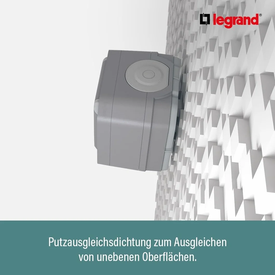 Legrand Plexo New 069889L Sortie de câble pour pièces humides avec bornier 3 bornes 2,5 mm² diamètre câble 5 mm