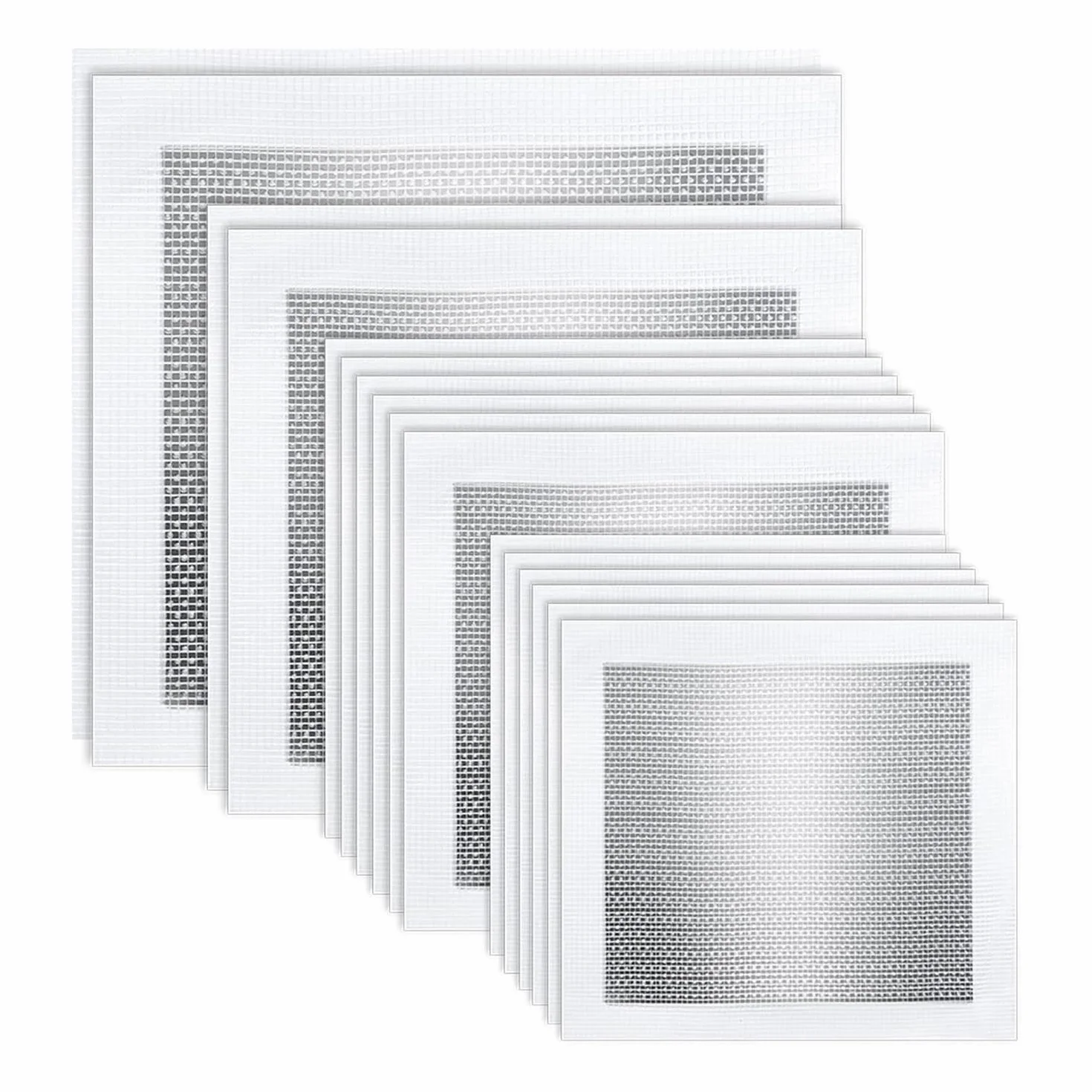 Kit de Réparation de Cloisons Sèches 16 Pièces Aluminium 2/4/6/8 Pouces