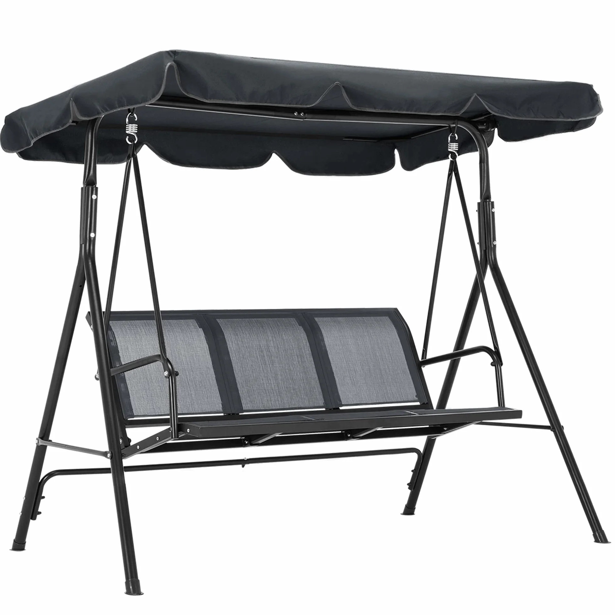 Balançoire Hollywoodienne MCombo 8007EY 3 Places Gris Jardin