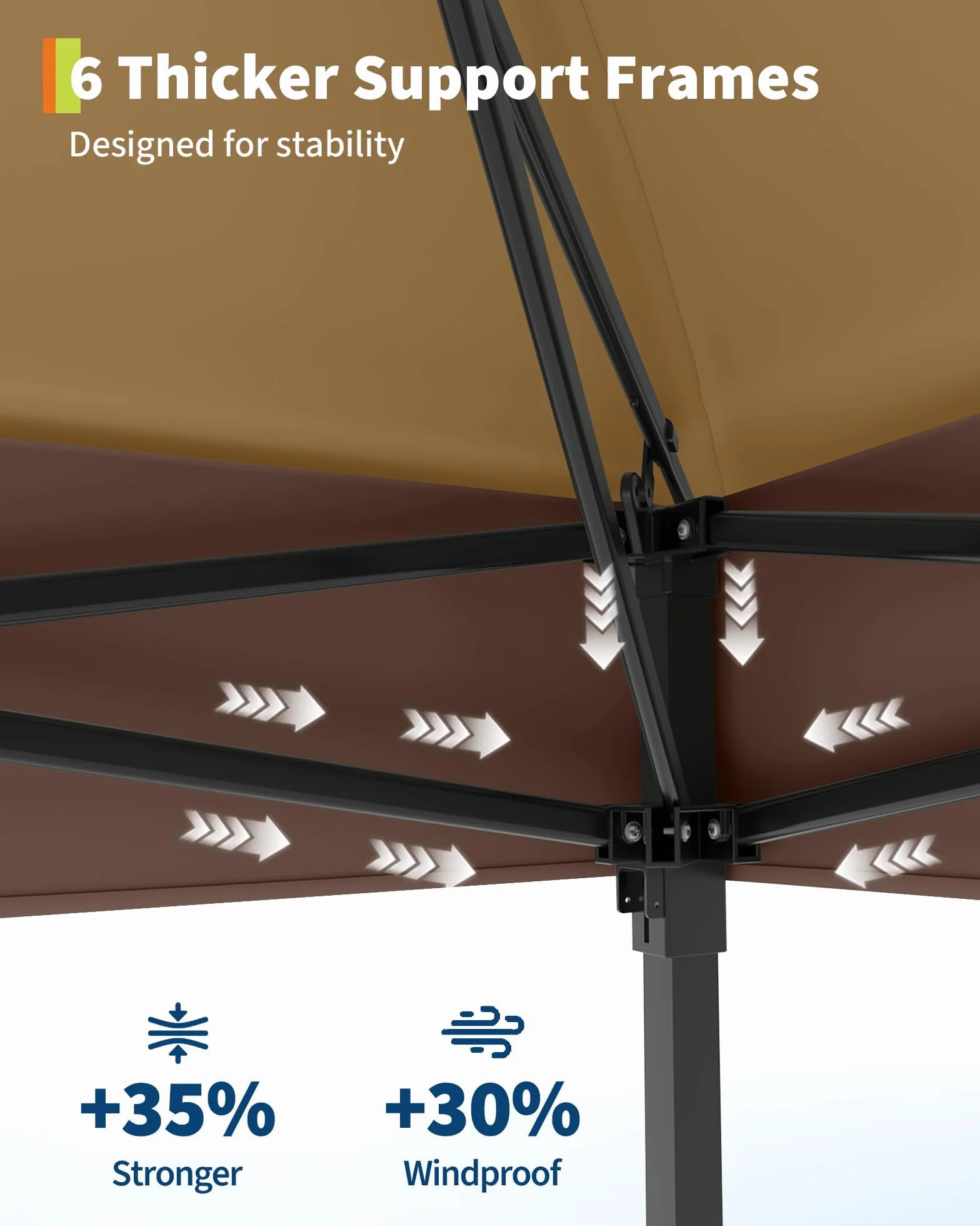 Garvee Montage One-Push, Protection UV 50+ – Tonnelle Pliante 3x3 m avec moustiquaire – Toit Double, 4 Sacs de Sable, Hauteur réglable, étanche – Idéal Jardin, terrasse, Barbecue