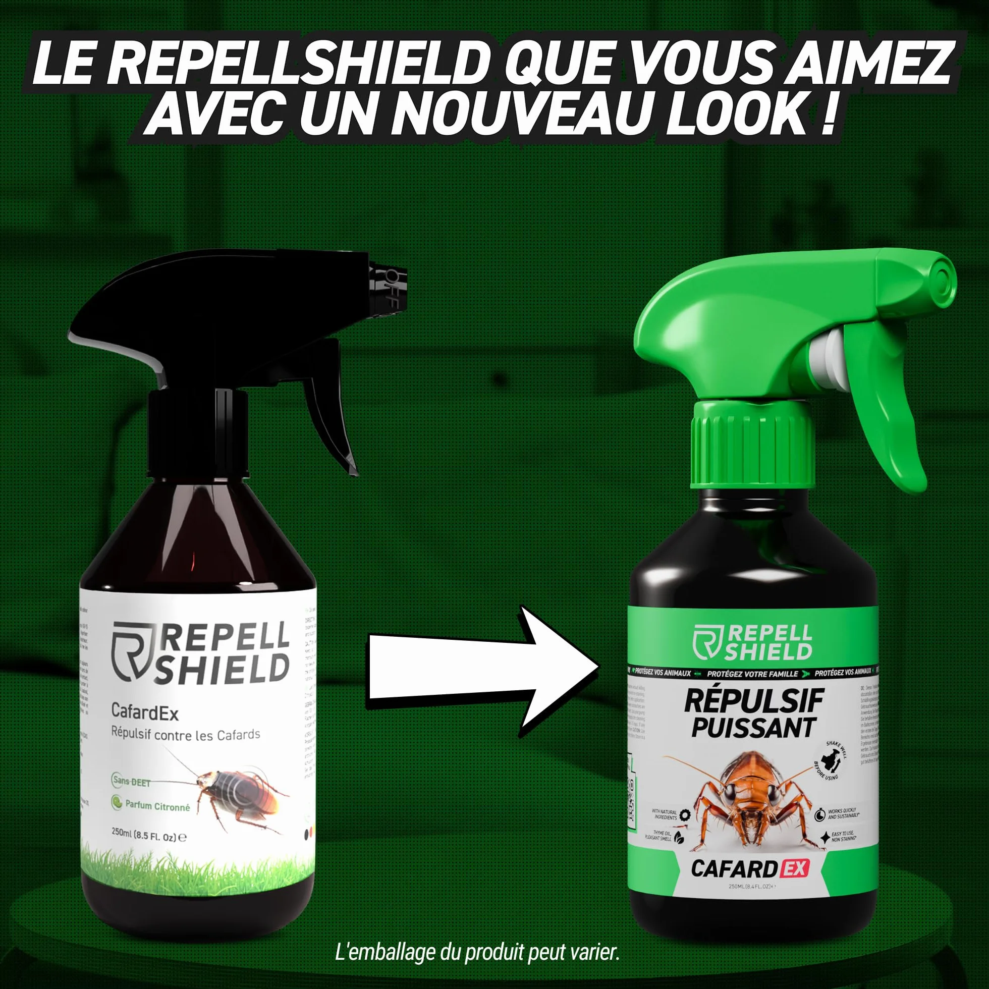 RepellShield Spray Anti Cafard Maison Intérieur Extérieur 250ml Barrière Répulsive Plantes Cuisine Salle de Bain