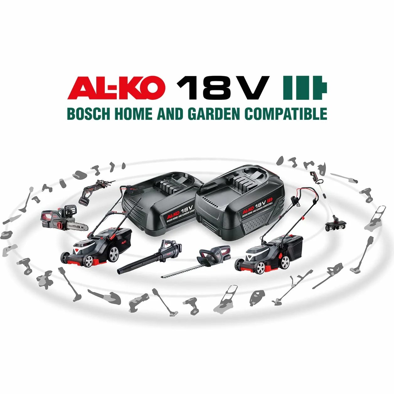 AL-KO 18 V BOSCH HOME AND GARDEN COMPATIBLE Motobineuse sans fil TL 1820 (Sans batterie et chargeur)