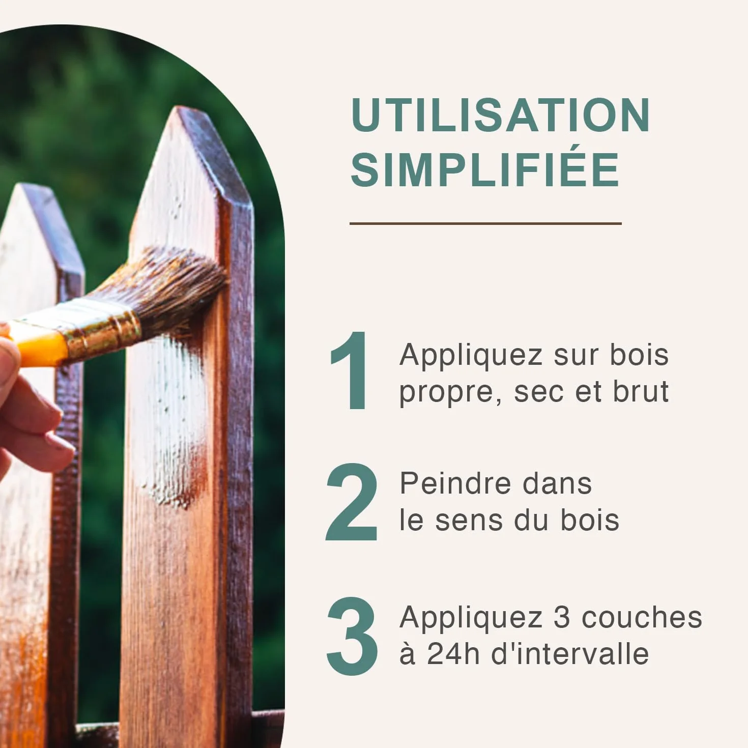 Lasure professionnelle pour bois extérieur 1L Satiné Chêne Clair Protection UV Mauler B35