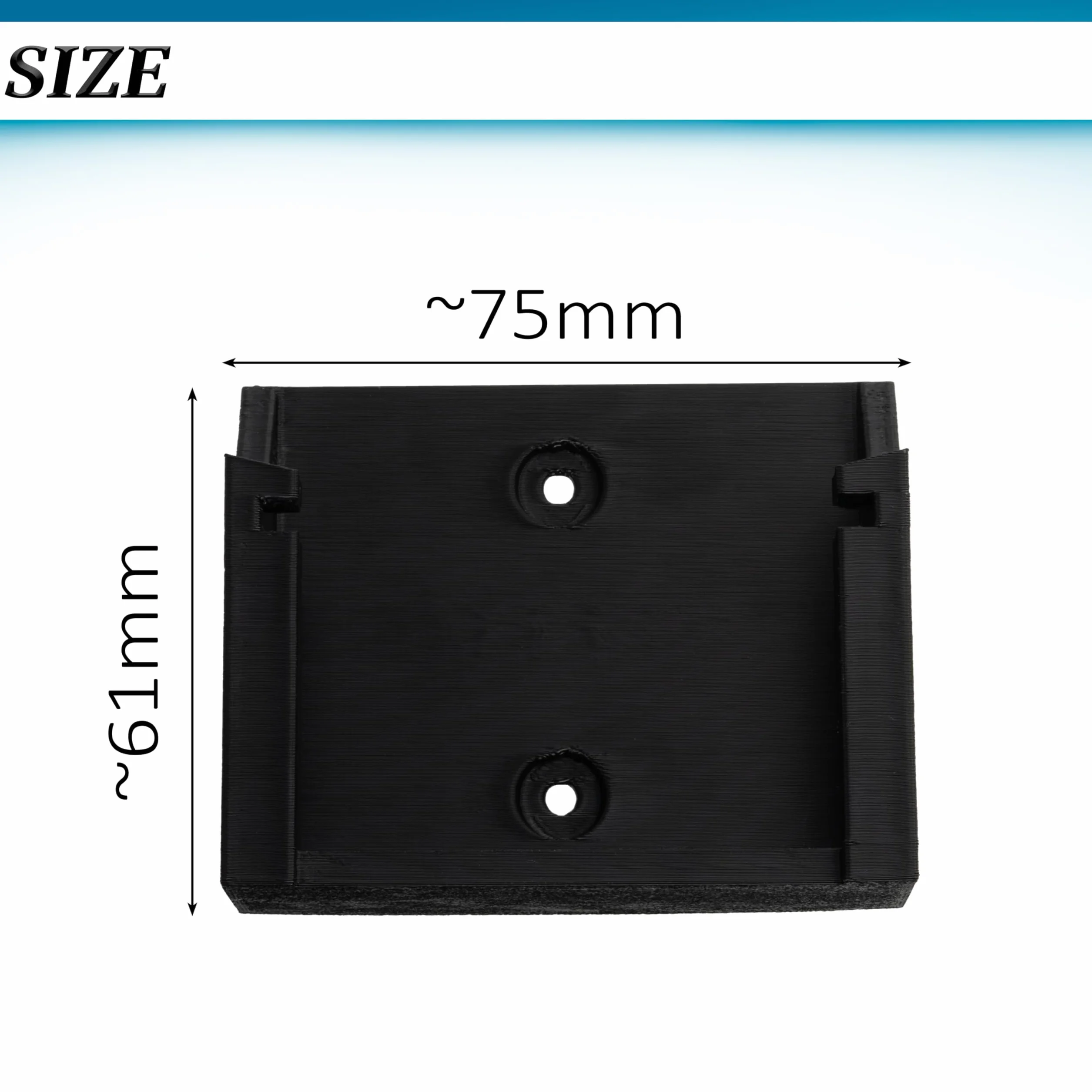 AERZETIX Lot de 2 supports muraux pour batteries Hikoki 18V-36V en plastique ABS