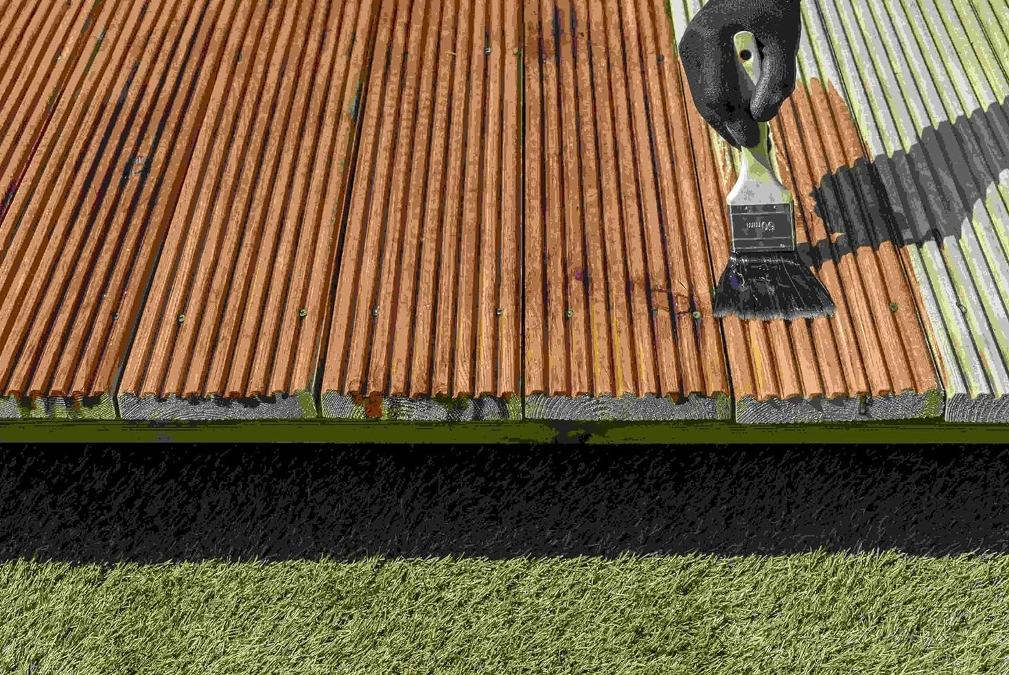Roxil Saturateur Terrasse Bois Extérieur 5L Huile Protection UV Intempéries Nourrit Protège Bois Rendement 30m²