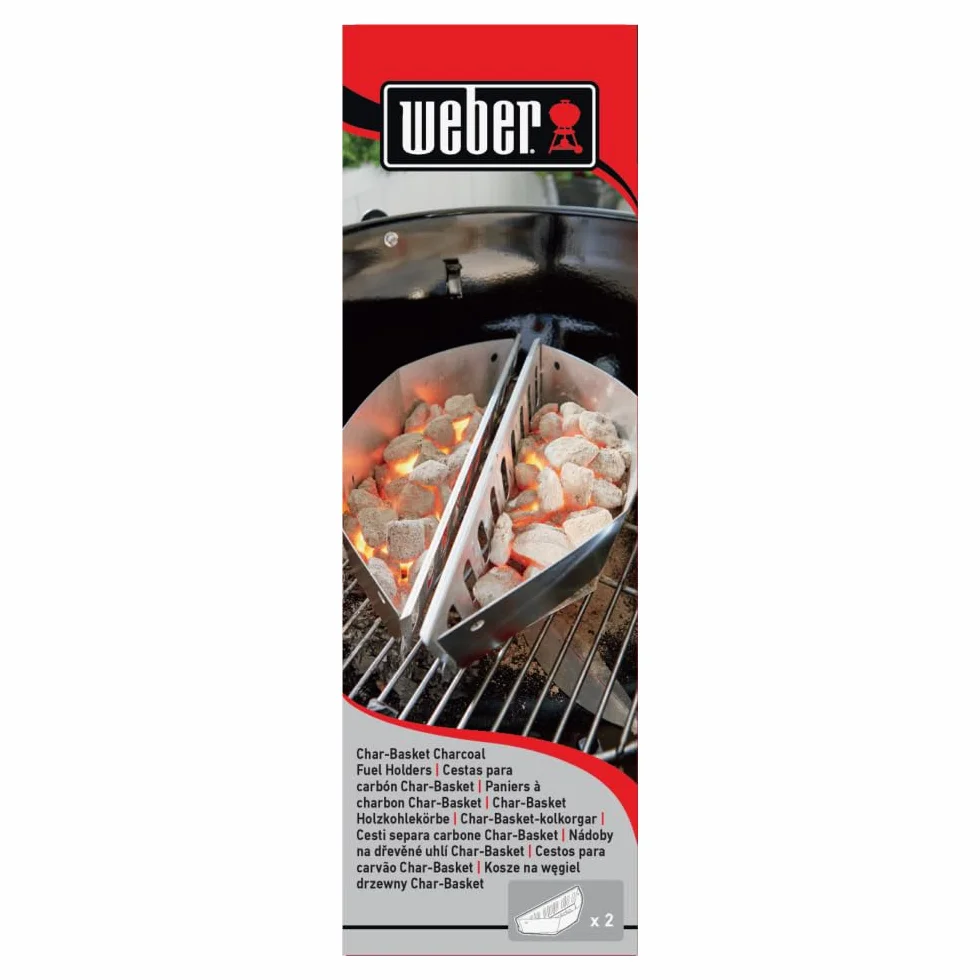 Weber Paniers à Charbon pour Barbecue Kettle Argent
