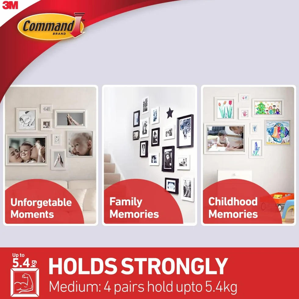 Command Medium Picture Hanging Strips 17201 4pk