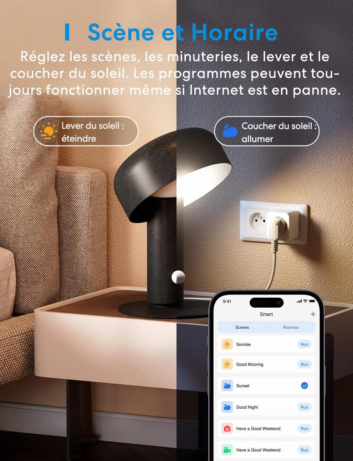 Meross Prise intelligente WiFi 16A compatible HomeKit Alexa Google Home lot de 2 avec mesure consommation énergie contrôle vocal
