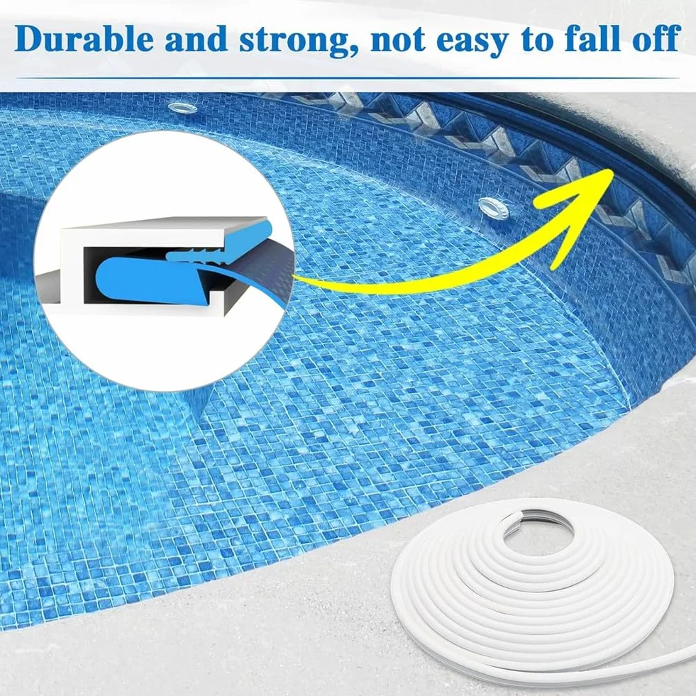 Kit de réparation pour piscine hors-sol Liner Lock 36,6 m rouleau de verrouillage