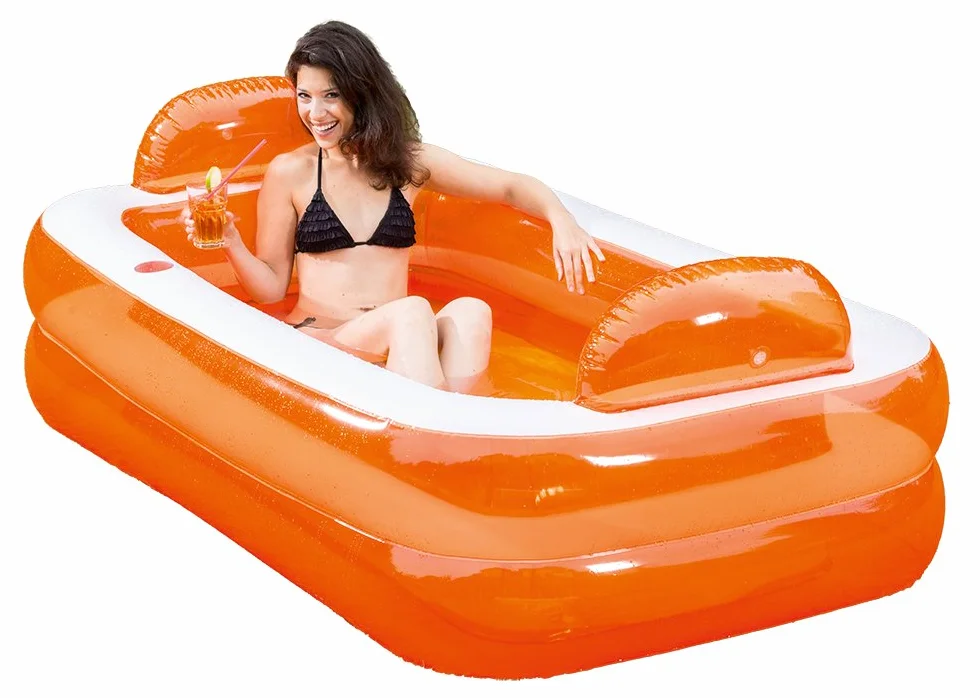 Happy People Fauteuil Relax et Piscine détente, Orange
