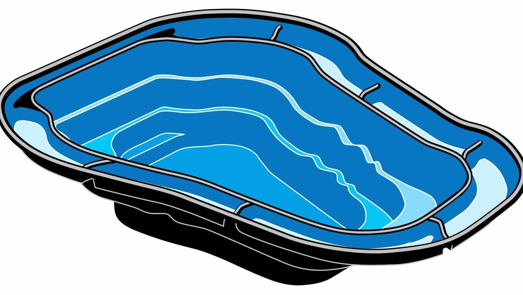 Ubbink Bassin de Jardin préformé Ocean 1500 L