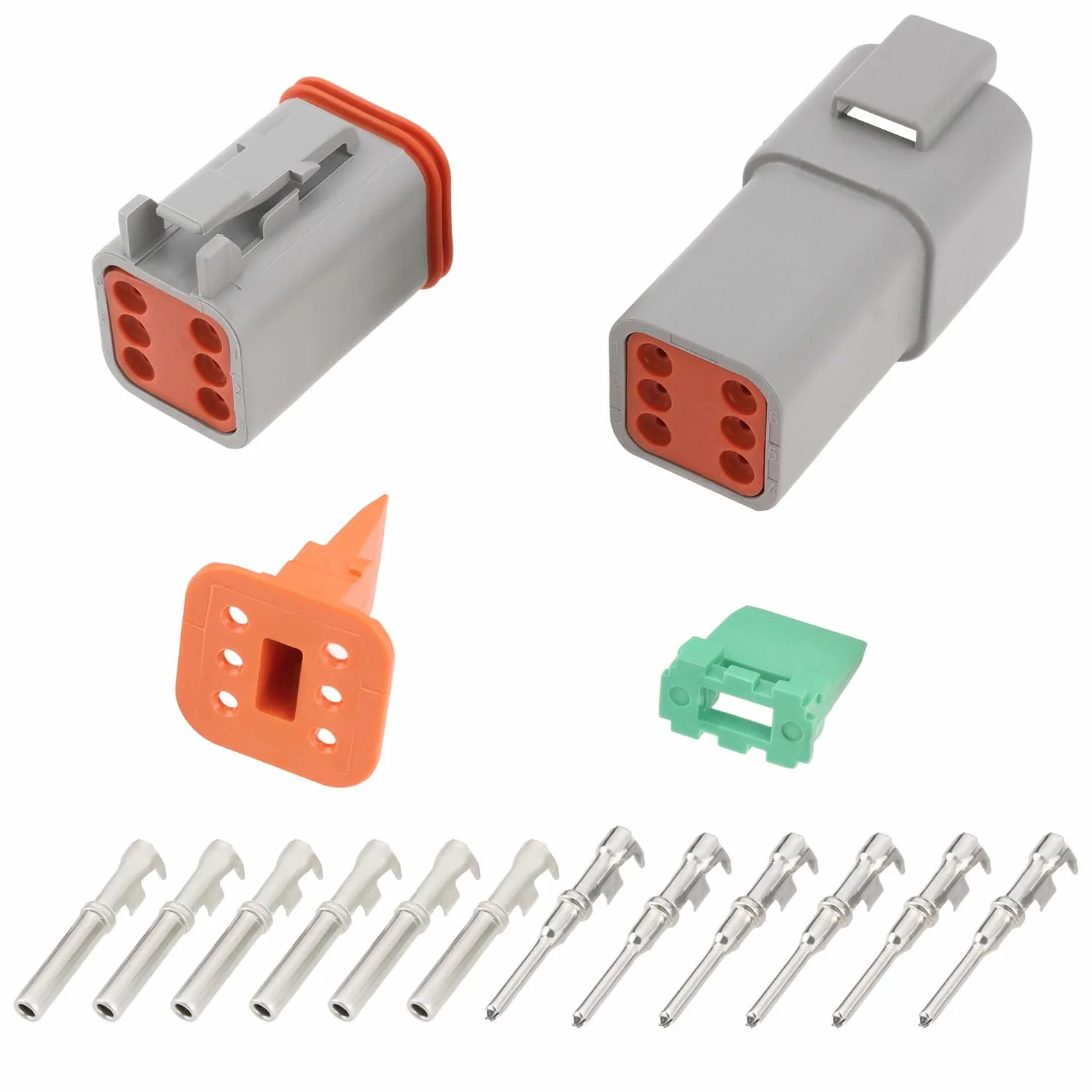 Kit de Connecteurs électriques étanches 6 Broches DT04-6P DT06-6S Compatible Deutsch DT Série