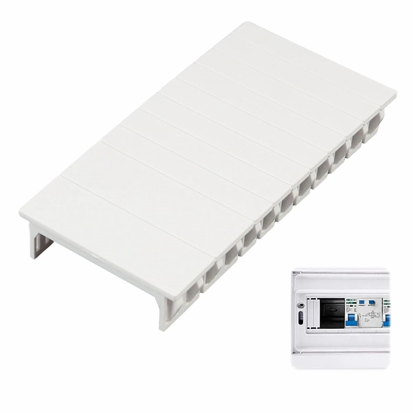 Cache-Vide pour Tableau Électrique 12 Pièces 12TE 215 x 50 mm Blanche
