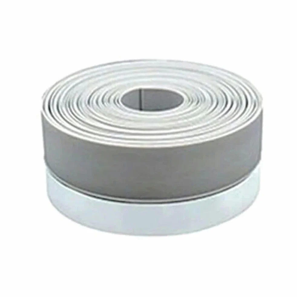 Bande d'étanchéité pour bas de porte PVC auto-adhésive 100 cm anti-poussière insonorisante blanche