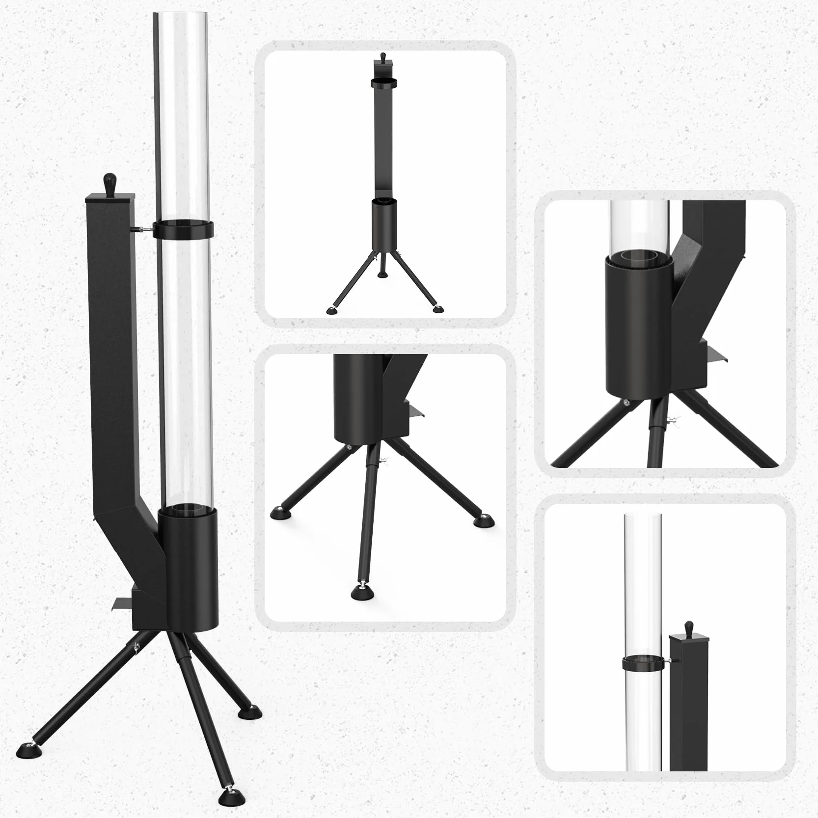 onlyfire Pellet Torch - Cheminée de Jardin - Chauffage Foyer Extérieur - Brasero - Poêle à Pellets