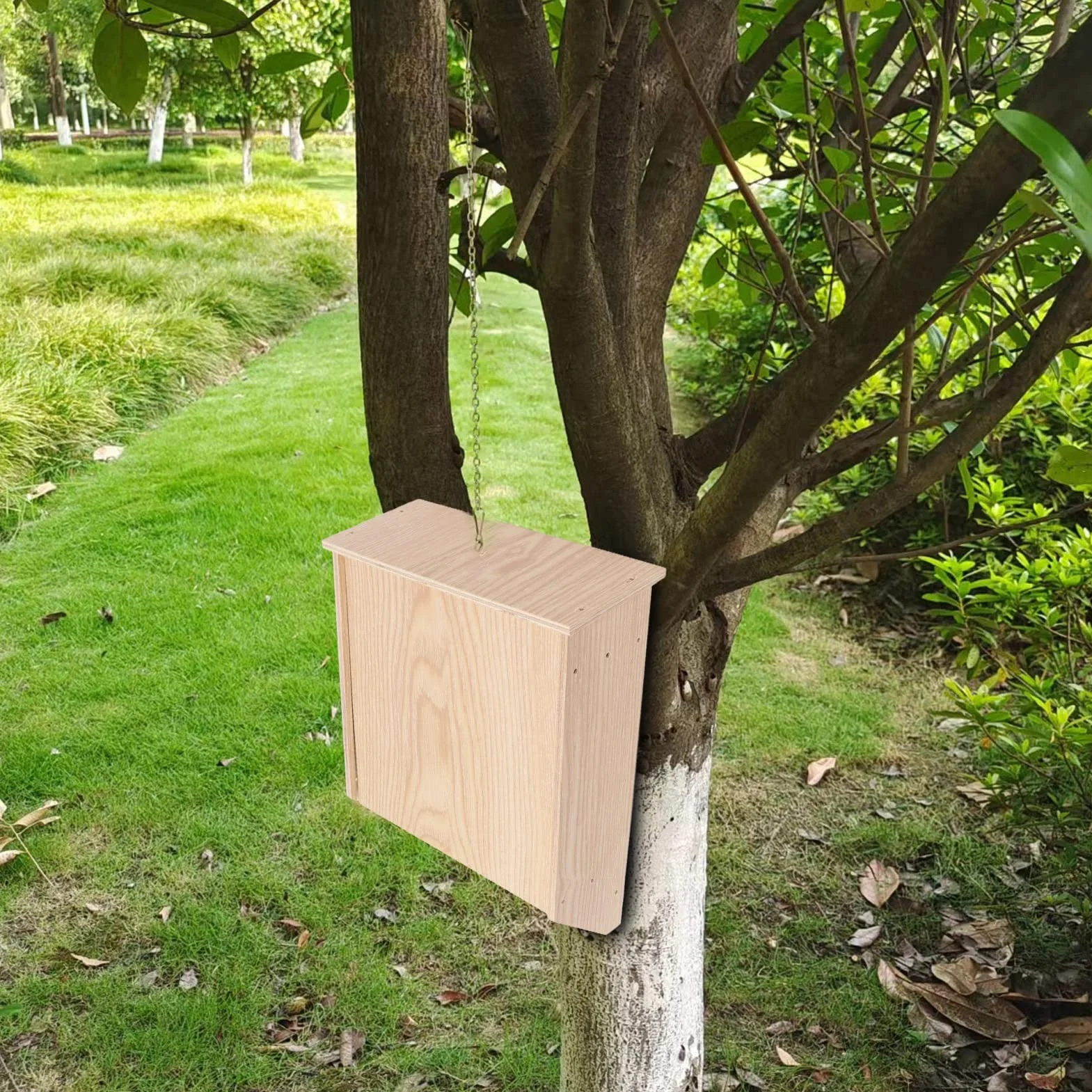 Fabater Maison en Bois pour Chauves-Souris, Abri Extérieur avec 2 Chambres
