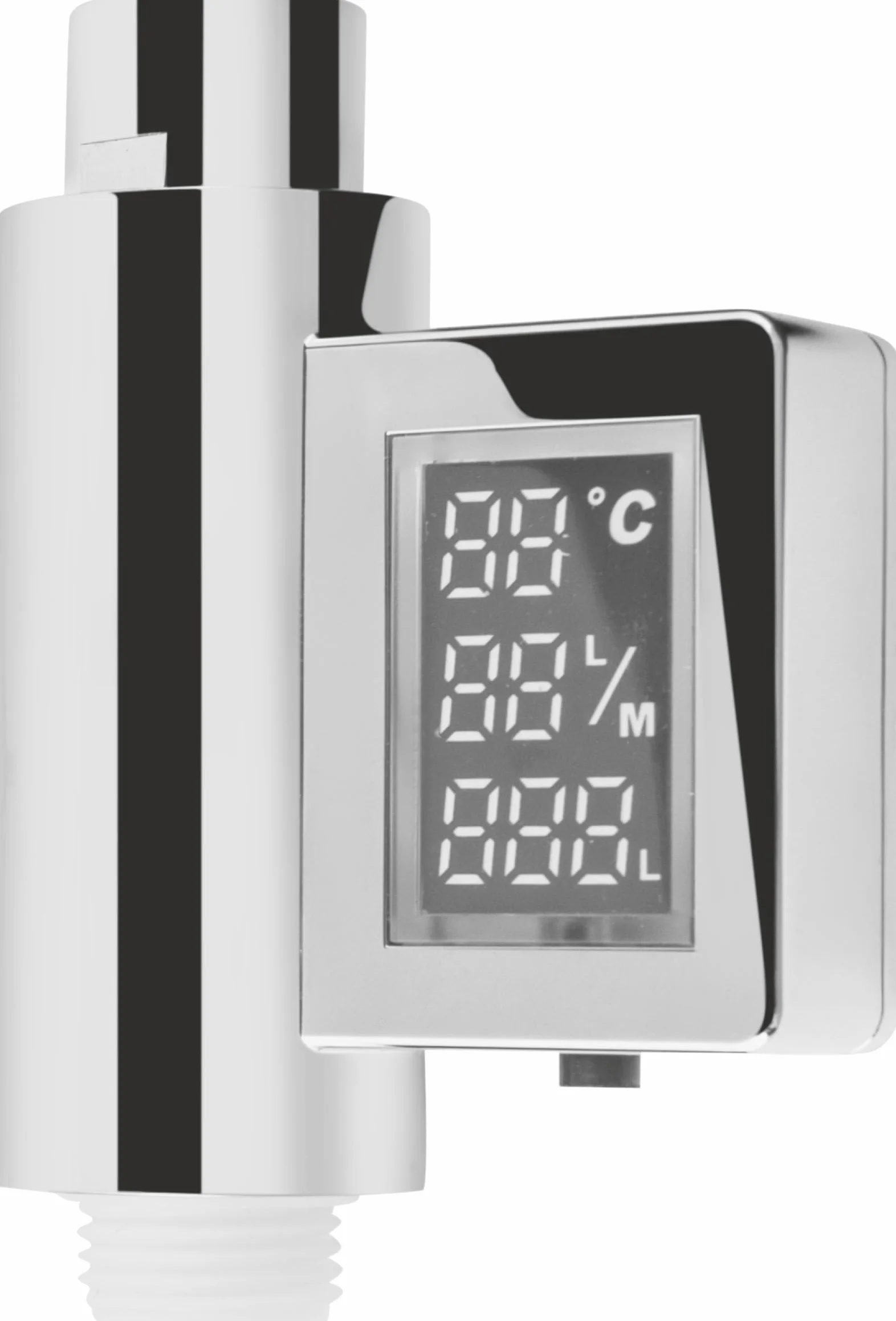 Cornat Smartly Compteur de Consommation Numérique Chromé LED Indicateur de Changement de Couleur