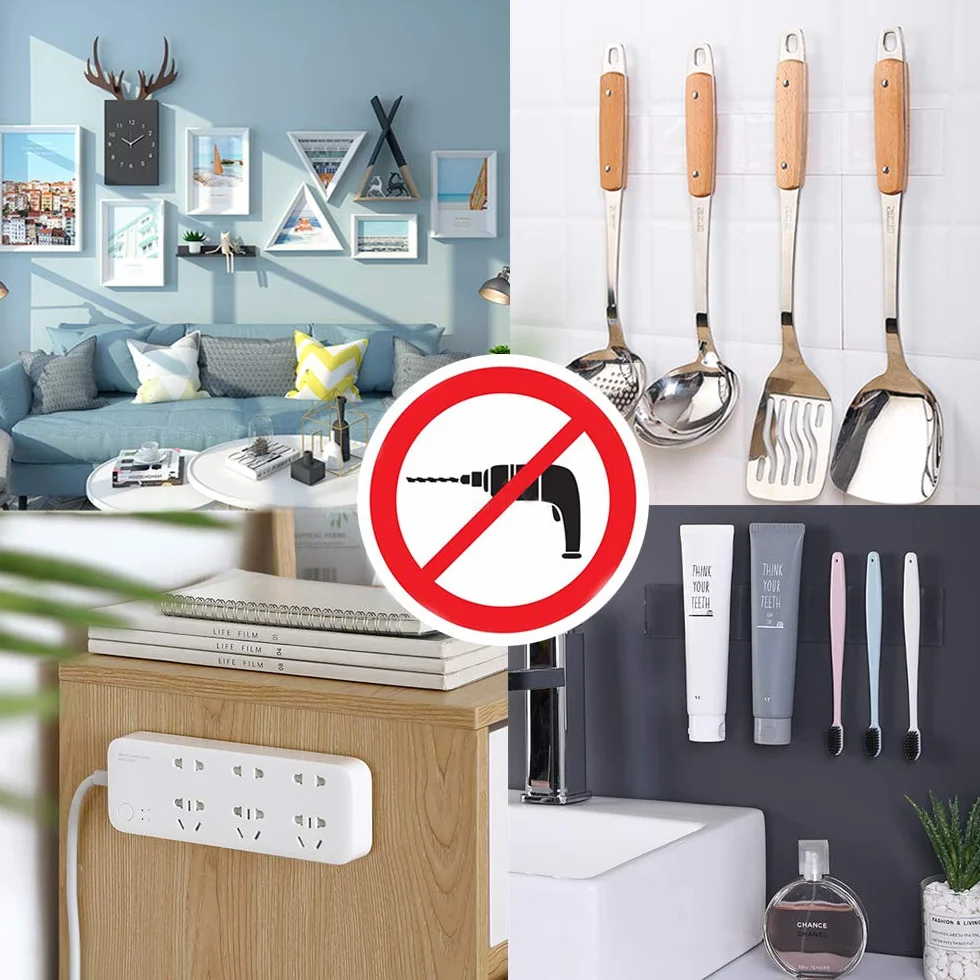 Sunwuun Heavy Duty Double-Sided Adhesive Tape Removable Reusable Washable for Picture Hanging