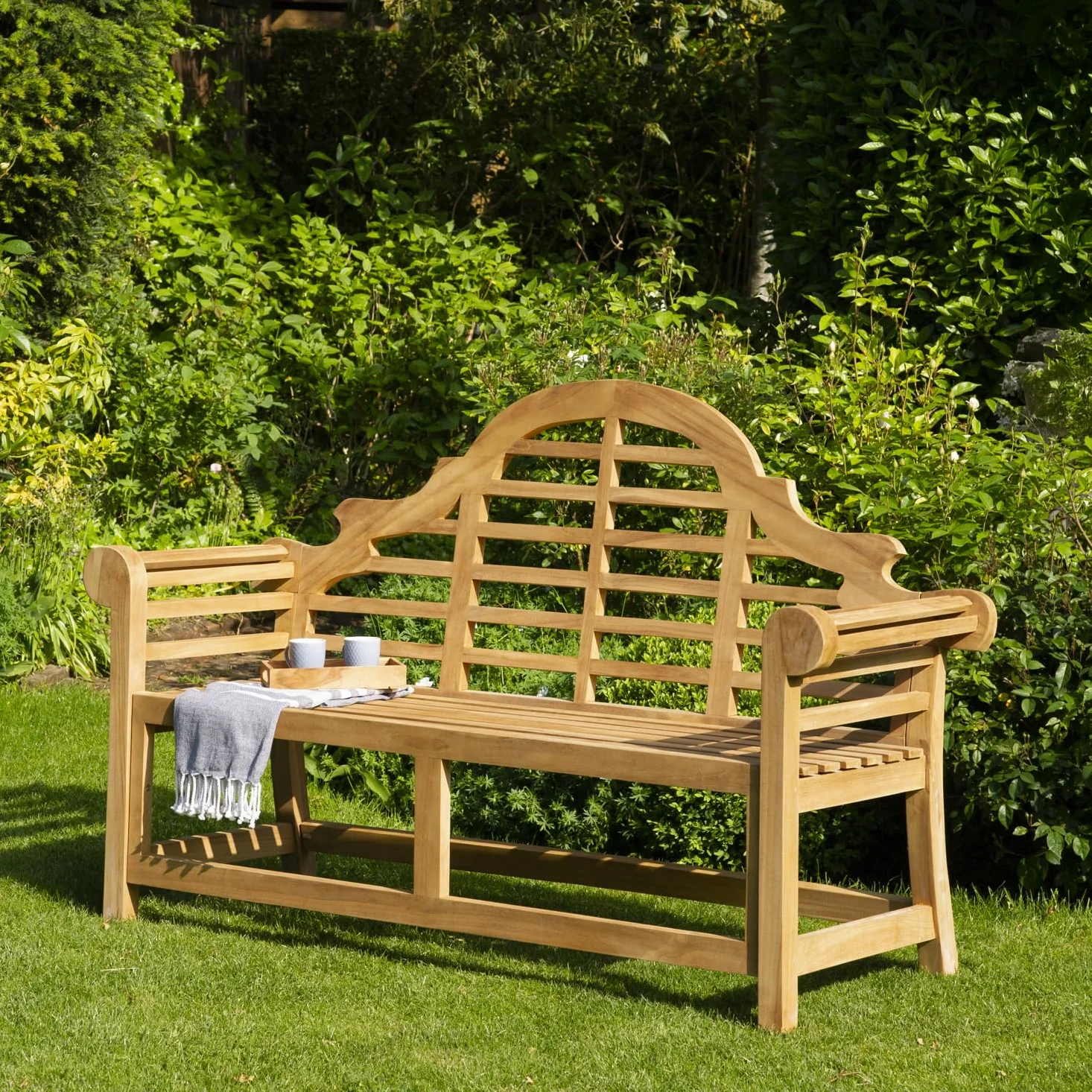 Happy Garden Banc de Jardin en Teck 150cm Java