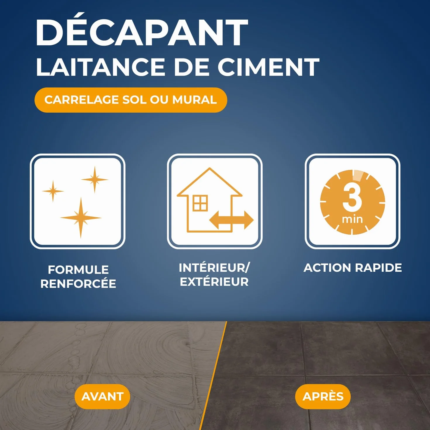 STARWAX Décapant Laitance de Ciment à l’Acide Chlorhydrique 1 L