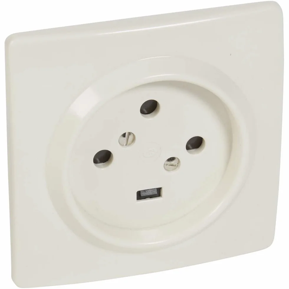 Legrand Socle à Vis avec éclips de Protection 3P+T 95mm x 95mm