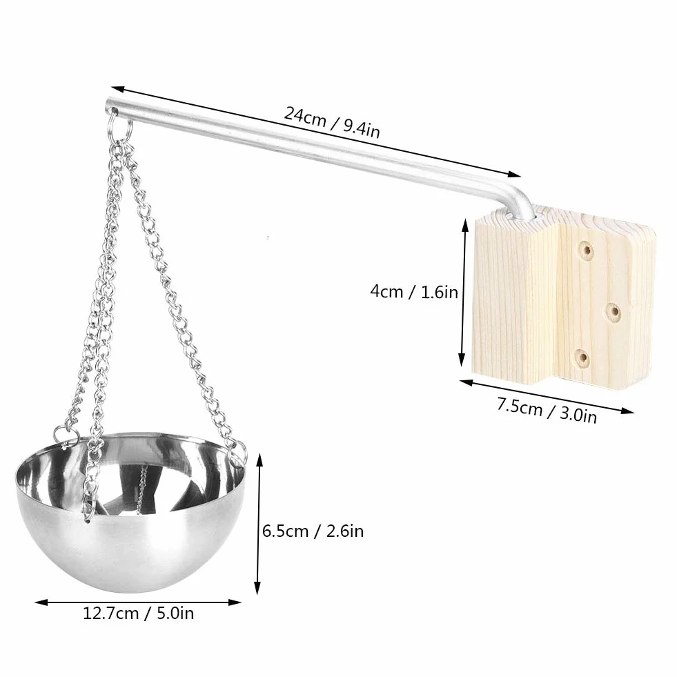 Jarchii Sauna Bowl Acier Inoxydable Accessoires Sauna Traditionnel