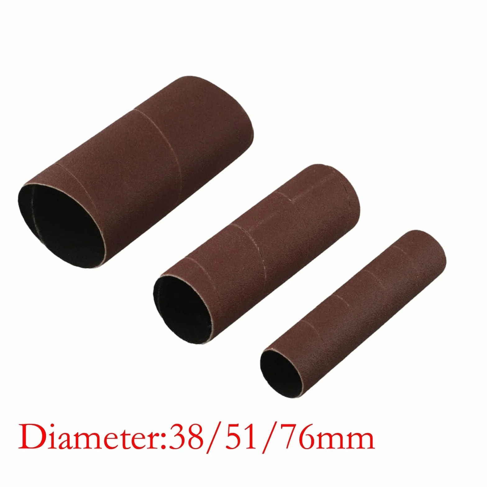 Manchon de ponçage 115 mm pour ponceuse à broche oscillante - Bandes abrasives 38-76 mm - Grain 80/150/240