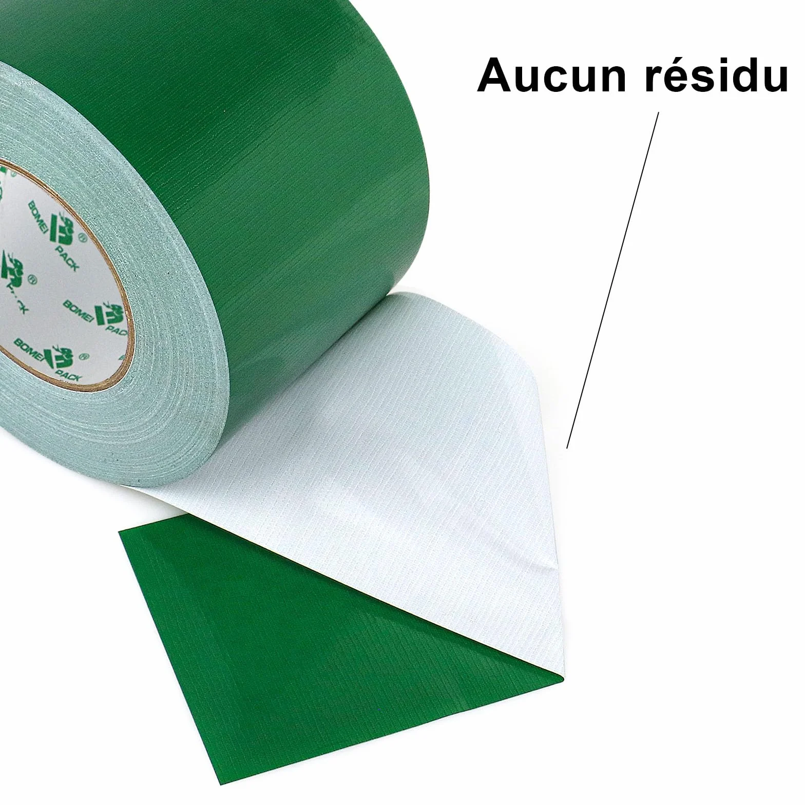 BOMEI PACK Ruban Adhésif Toilé Heavy Duty Duct Tape 100mm x 50 m Vert