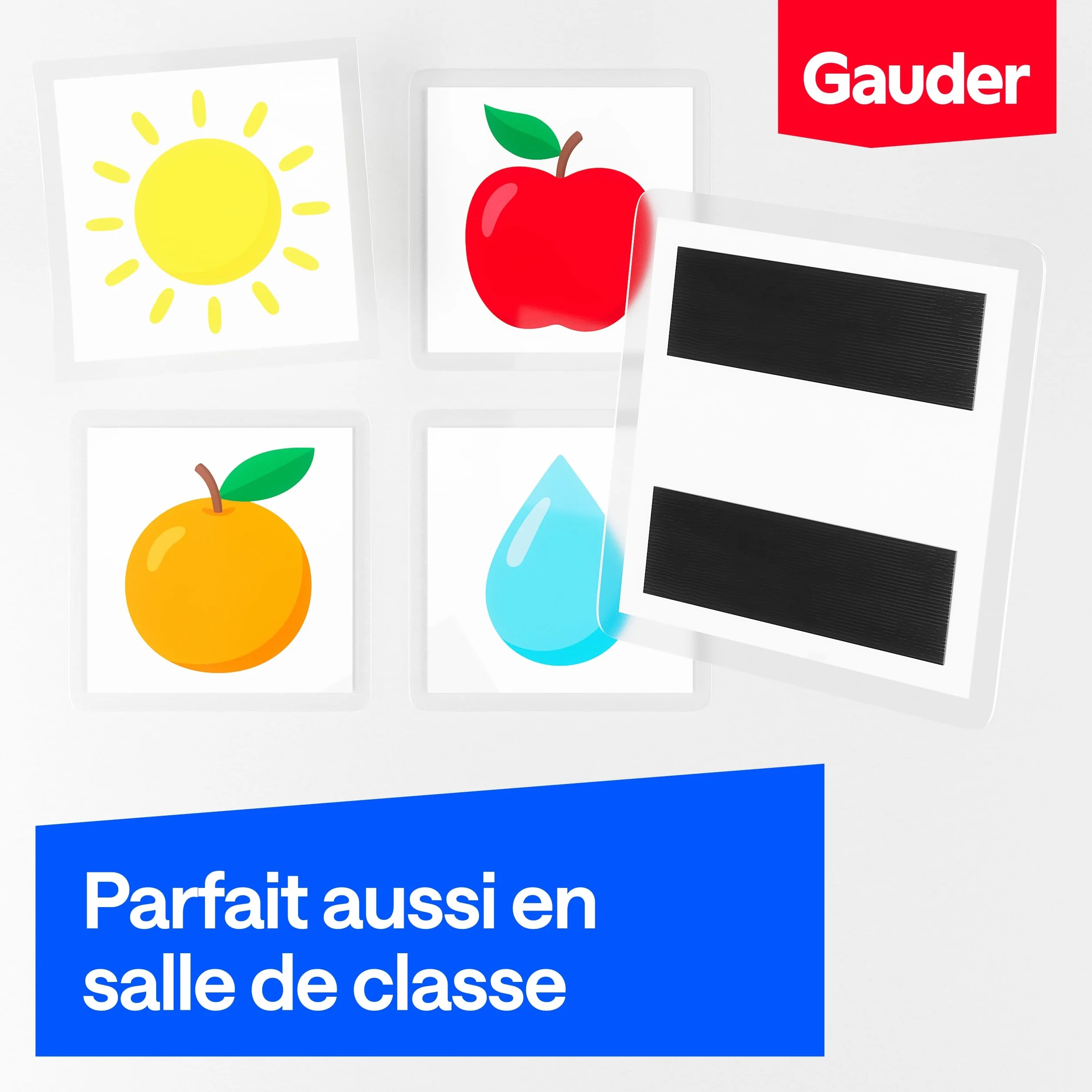 GAUDER Bande Magnétique Autocollant 6 m x 19 mm avec Distributeur pour Objets Légers et Photos
